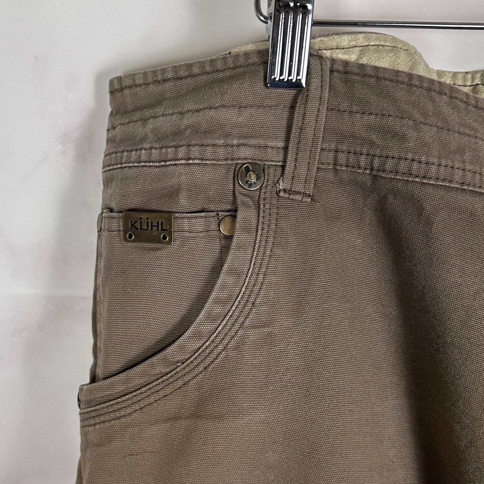 Kuhl The Law Vintage Patina Dye Canvas Work Pants Size US 40 / EU 56 - 2 Thumbnail