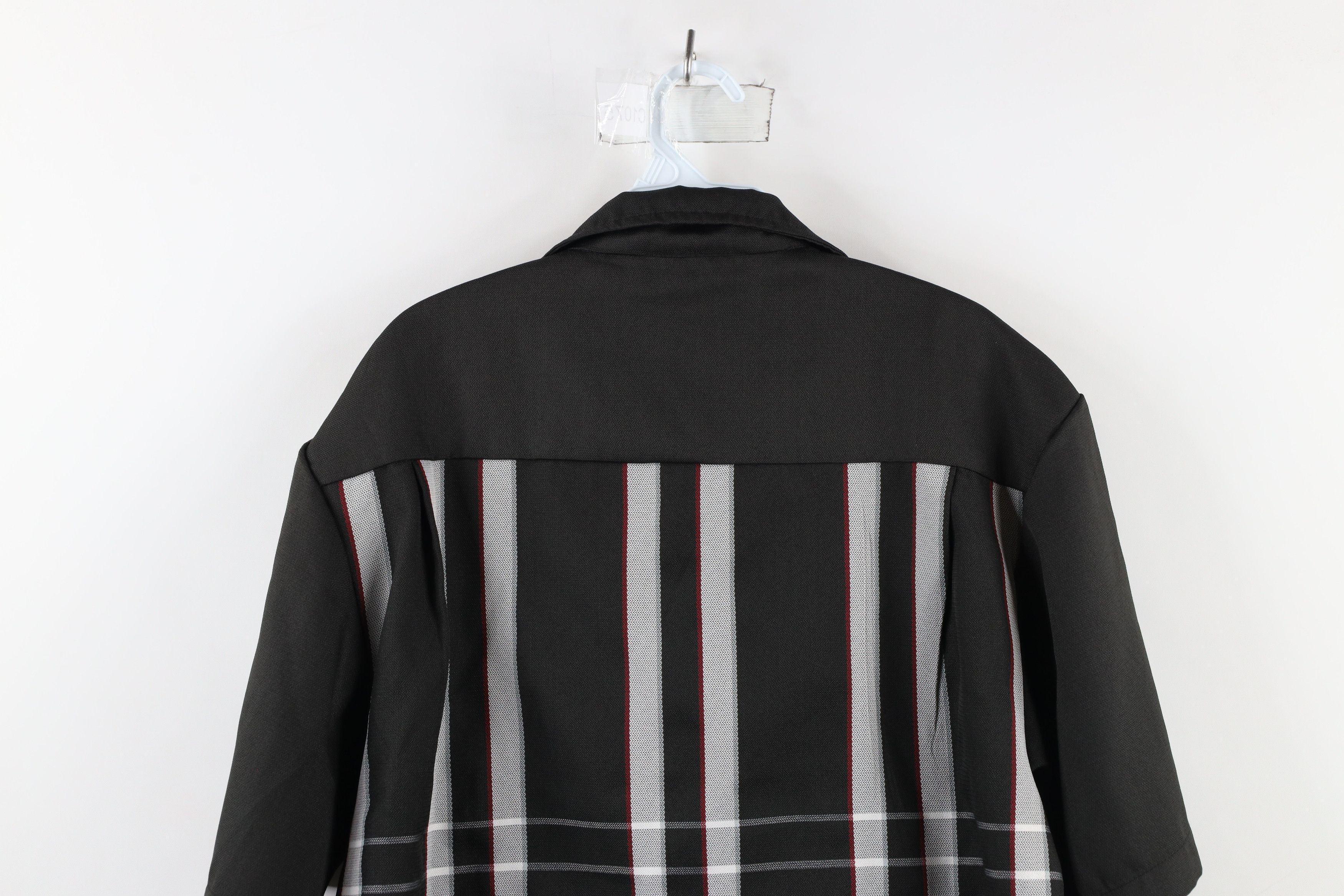 Vintage Vintage 90s Rockabilly Striped Knit Camp Collar Button Shirt Size US L / EU 52-54 / 3 - 8 Thumbnail