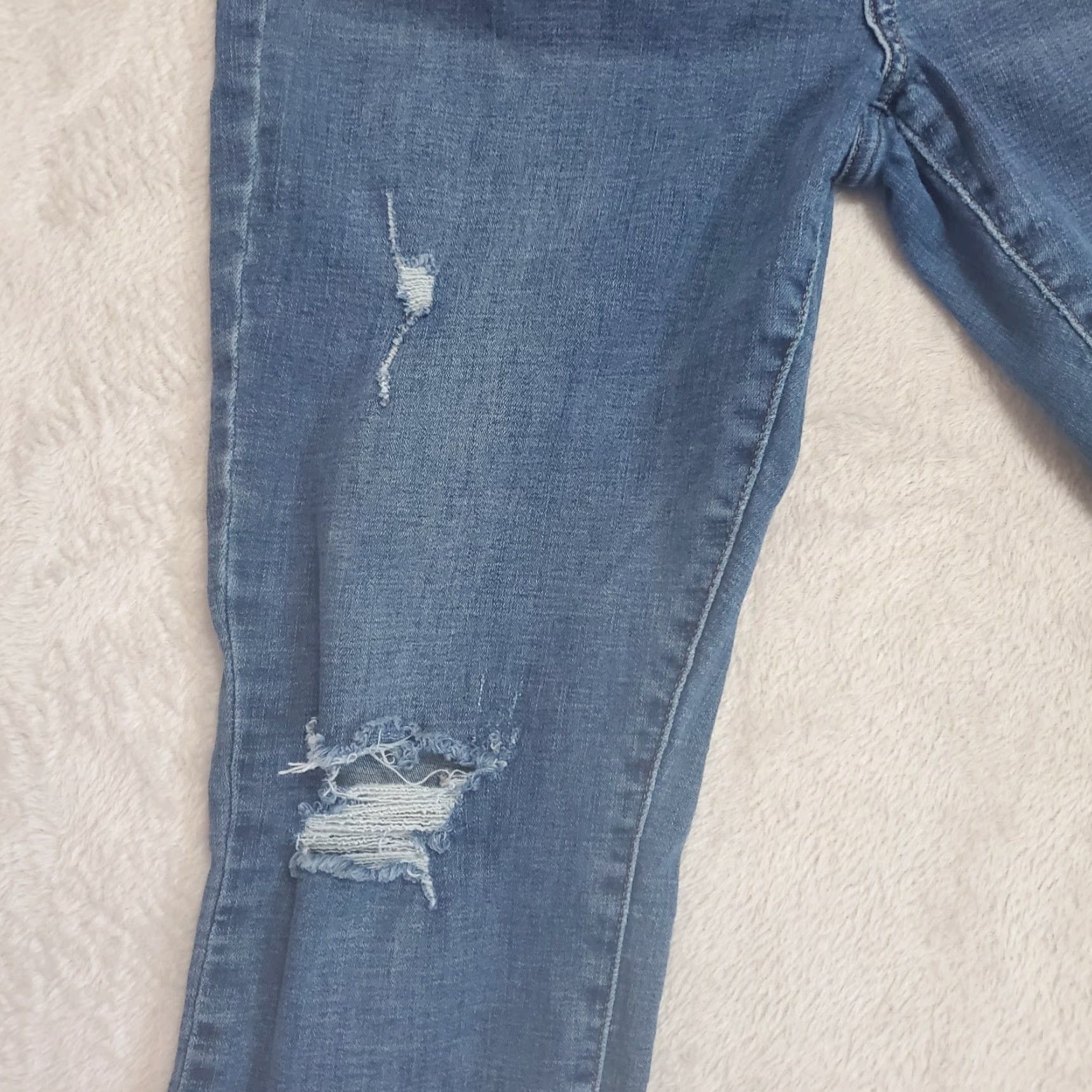 Pistola PISTOLA Jeans Women 31 Blue Mid Rise Skinny Distressed Raw Hem Denim Stretch Size 24" / US 00 / IT 34 - 7 Thumbnail