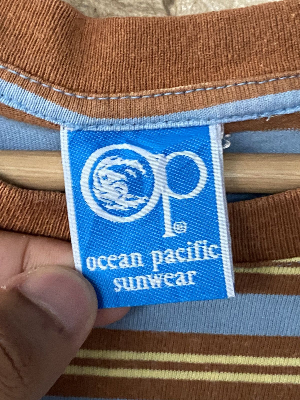 Vintage Vintage Ocean Pacific Stripes Surfing Tees Size US XL / EU 56 / 4 - 4 Thumbnail