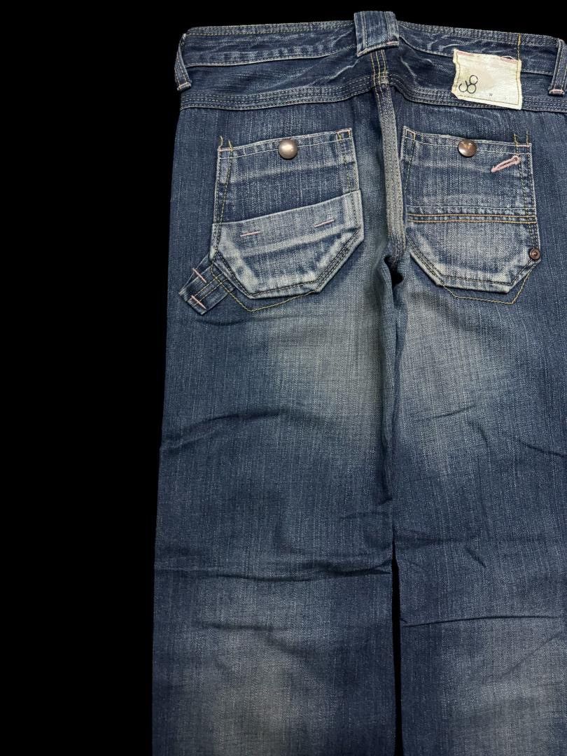Japanese Brand BAGGY Vintage 90s John Bull Honey Comb Faded Style Distress Size US 29 - 14 Thumbnail