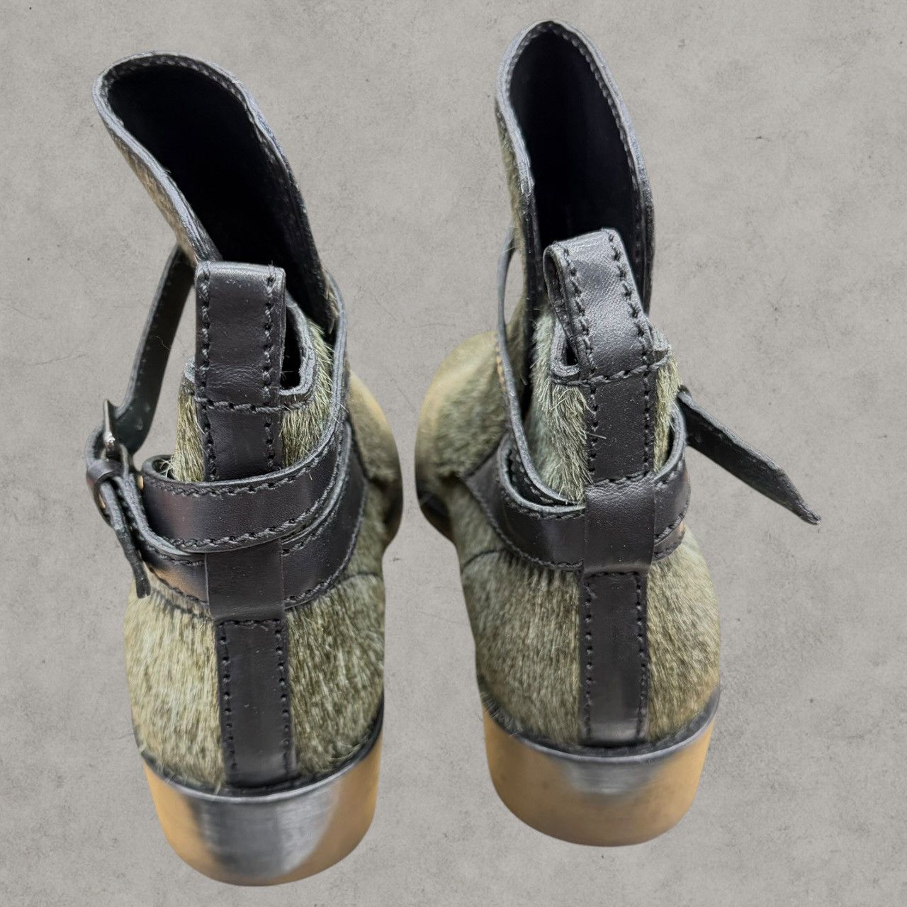 Acne Studios Acne Studios Clover Ponyhair Strap Boots Sz 40 Size US 7 / EU 40 - 6 Thumbnail