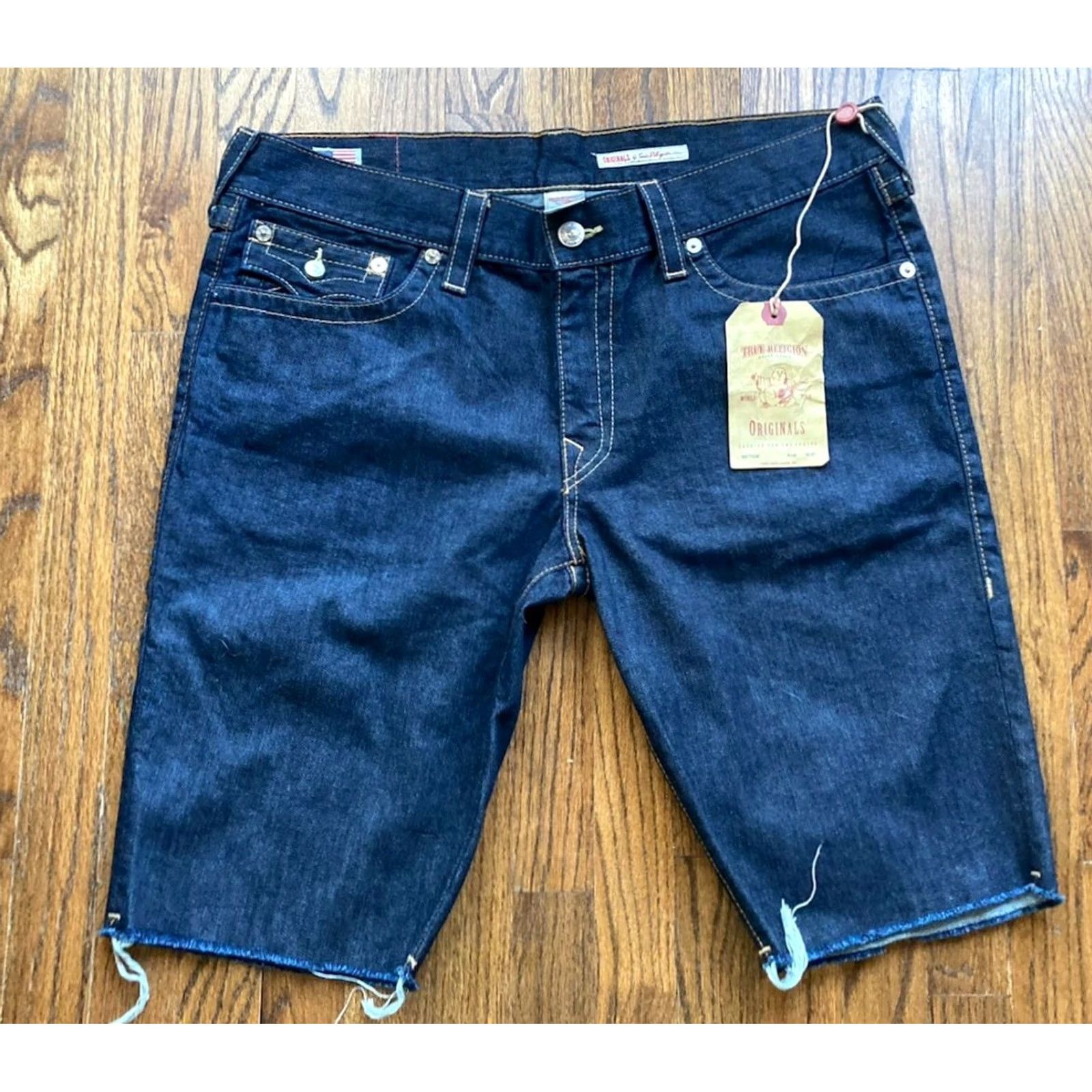 True Religion True Religion Shorts Jeans 5-Pocket Denim Relaxed Men's 38 Blue NWT Flap Pocket Size US 38 / EU 54 - 2 Thumbnail