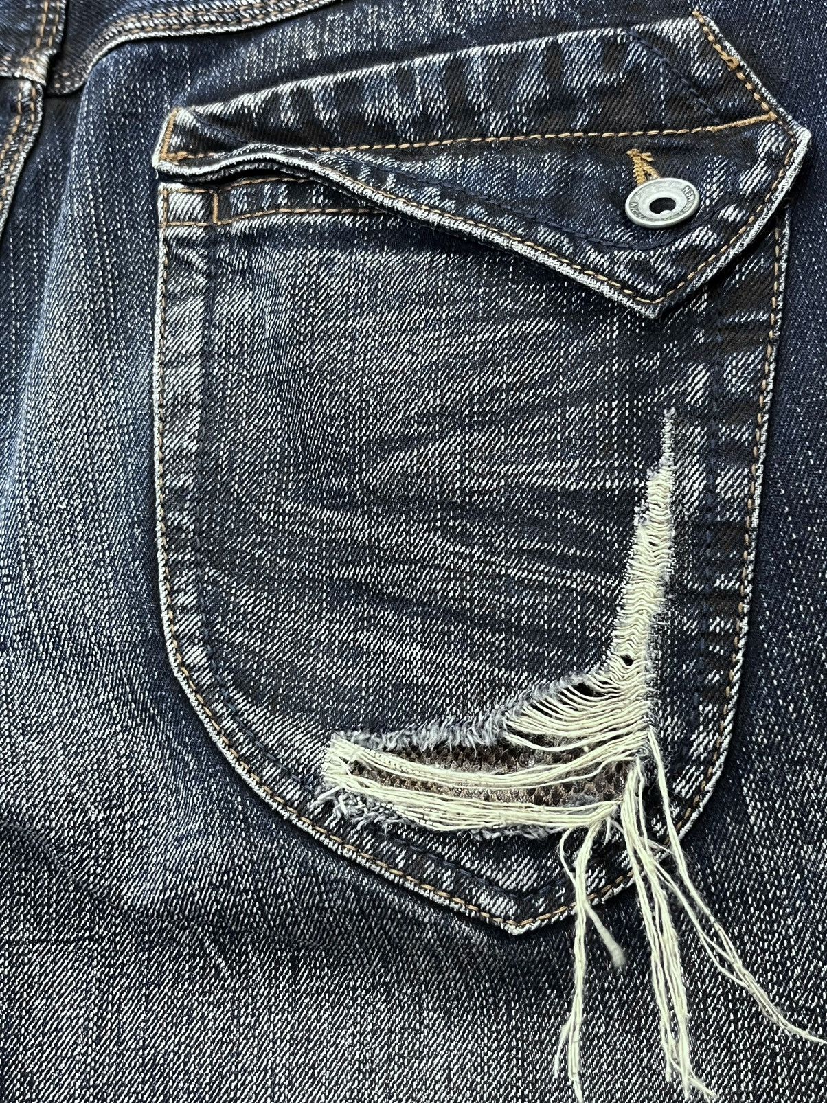 Other 🔥NICOLE Punk Acid Wash Clawmark Whisker Minimalist FLARE Size US 30 / EU 46 - 14 Thumbnail