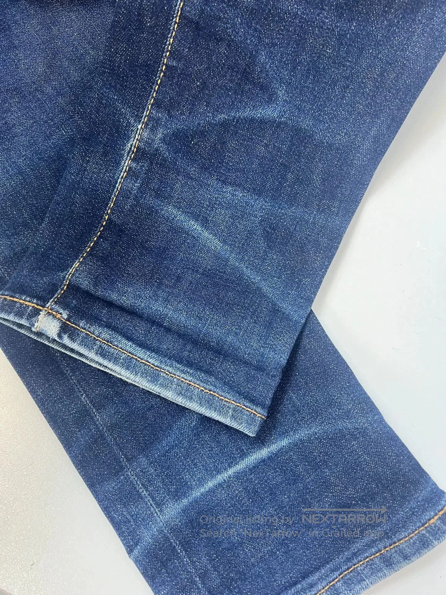 Saint Laurent Paris Saint Laurent Blue Distressed Denim Pants. Size US 31 - 4 Thumbnail
