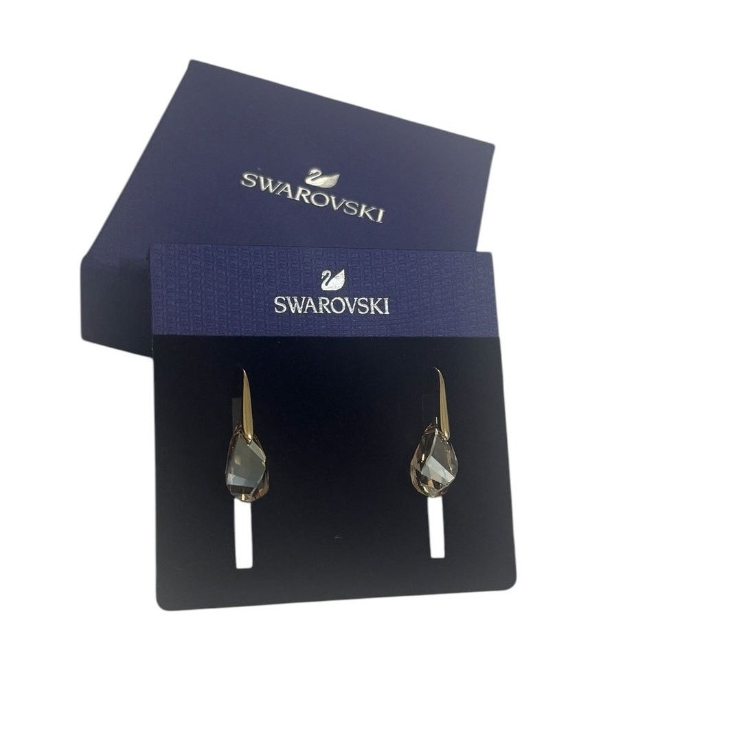 Swarovski Swarovski Energic drop earrings Brown, Gold-tone plated Size ONE SIZE - 3 Thumbnail