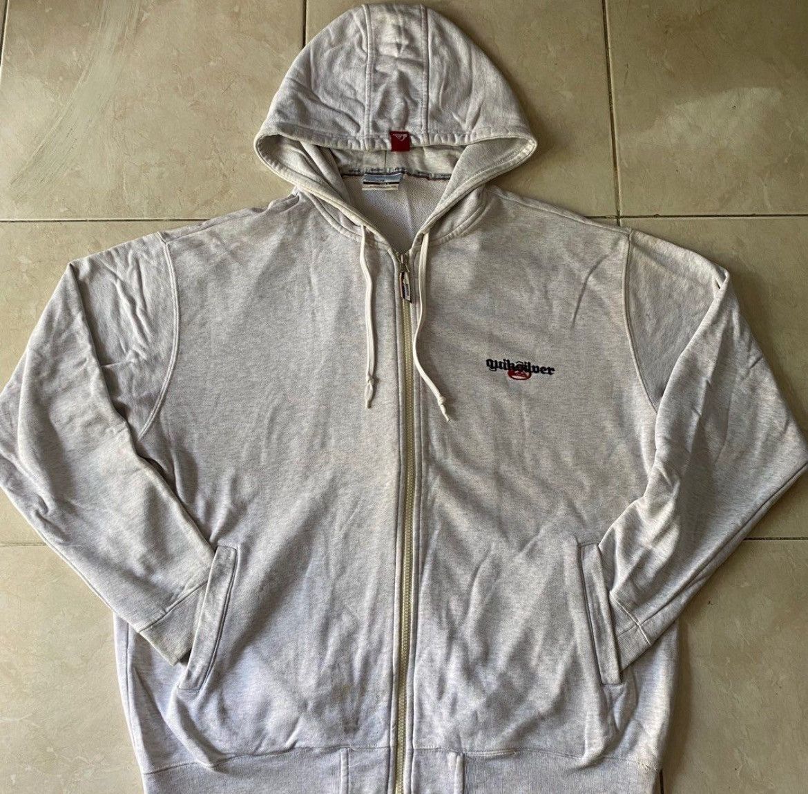 Quicksilver Vintage Quiksilver Zip Hoodie Logo Size US L / EU 52-54 / 3 - 2 Thumbnail