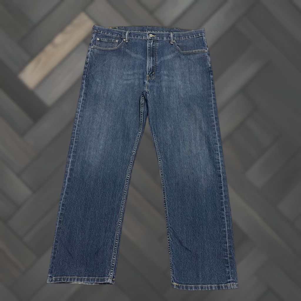 Levi's Levis 505 Jeans Regular Fit Mens Size 40×30 Blue Whiskers Faded Size US 40 / EU 56 - 1 Thumbnail