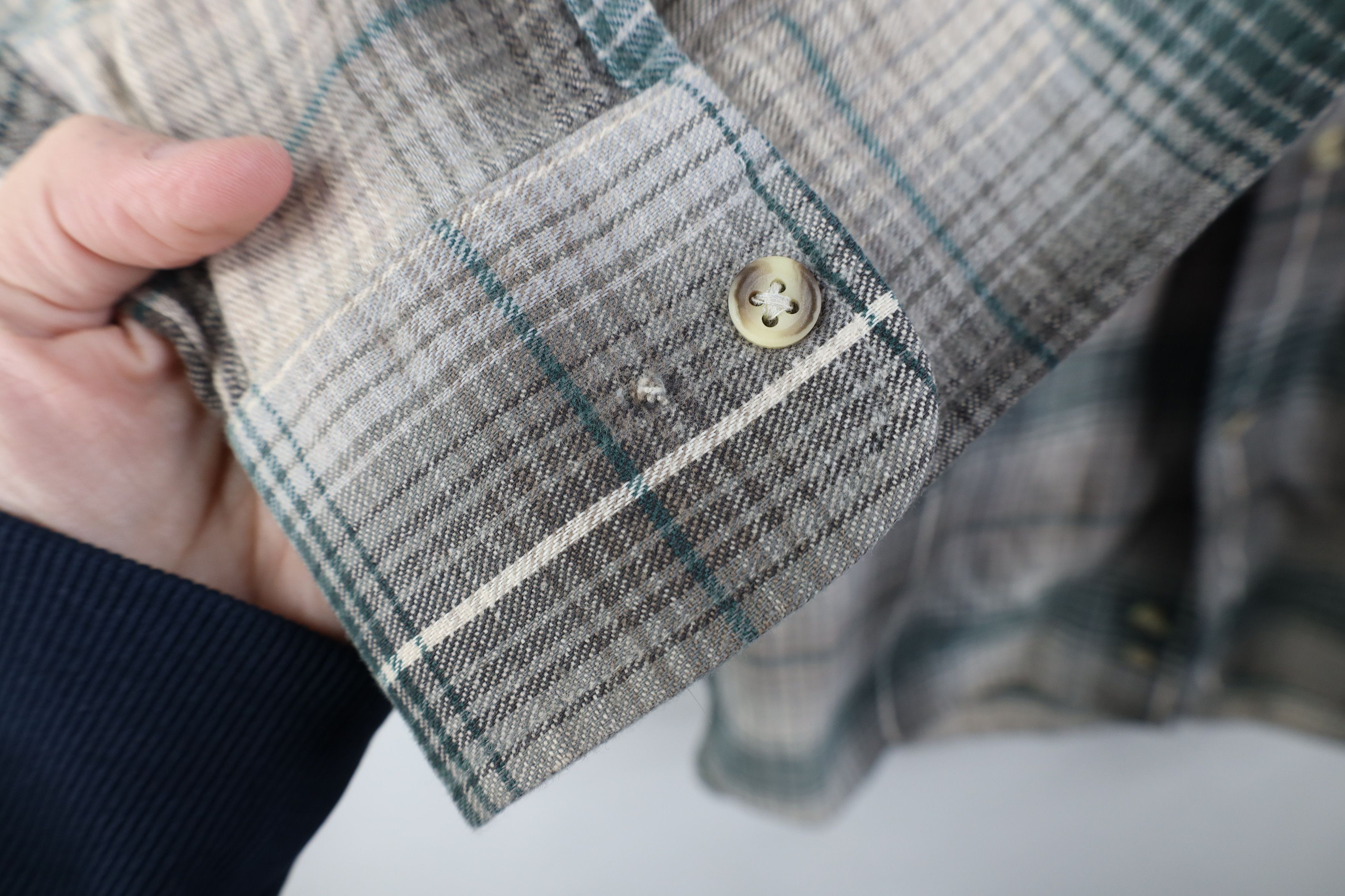Vintage Vintage 90s Streetwear Collared Button Down Shirt Plaid Size US L / EU 52-54 / 3 - 4 Thumbnail