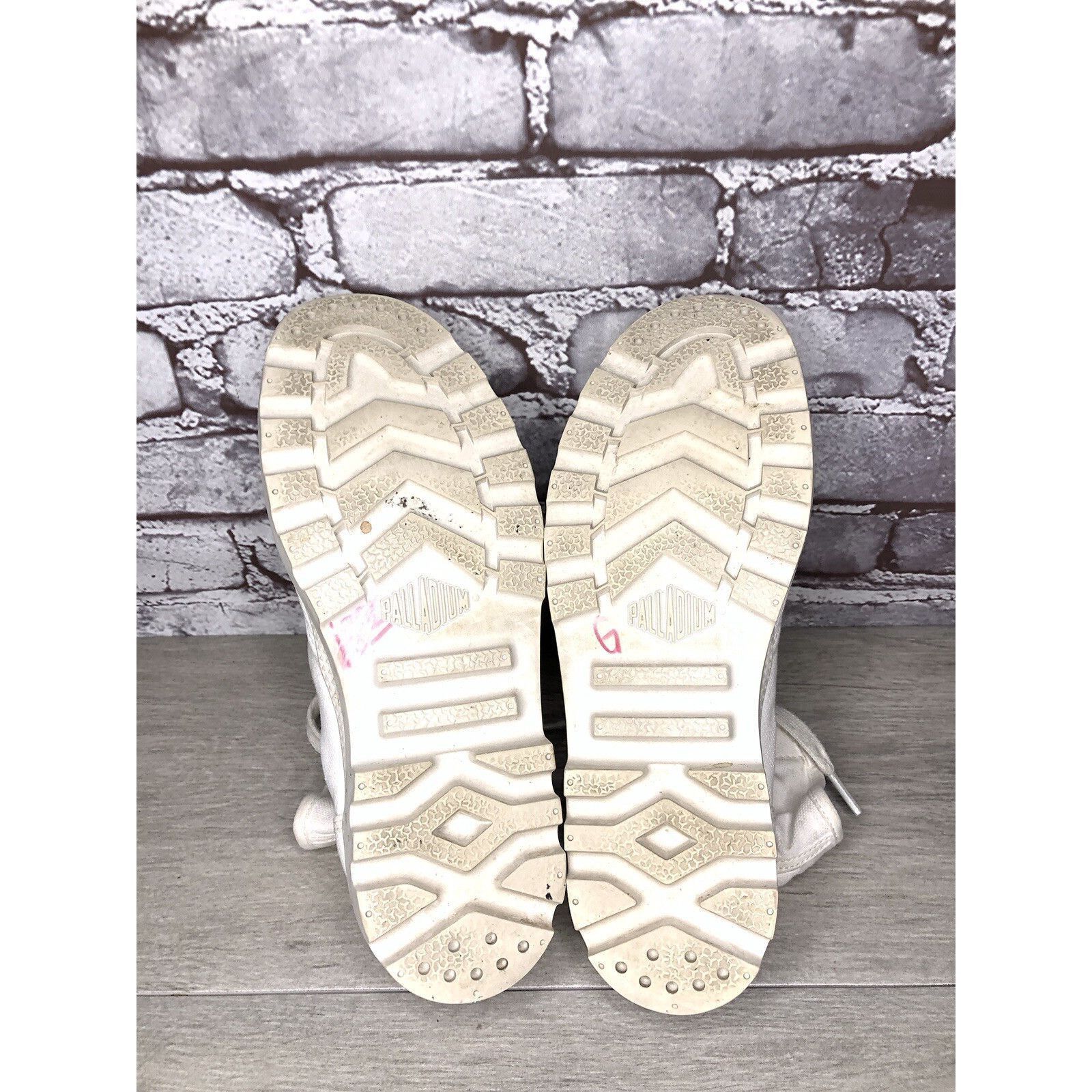 Palladium Palladium Pampa Hi White Canvas Fabric Lace Up Combat Boots Size US 9 / IT 39 - 9 Thumbnail