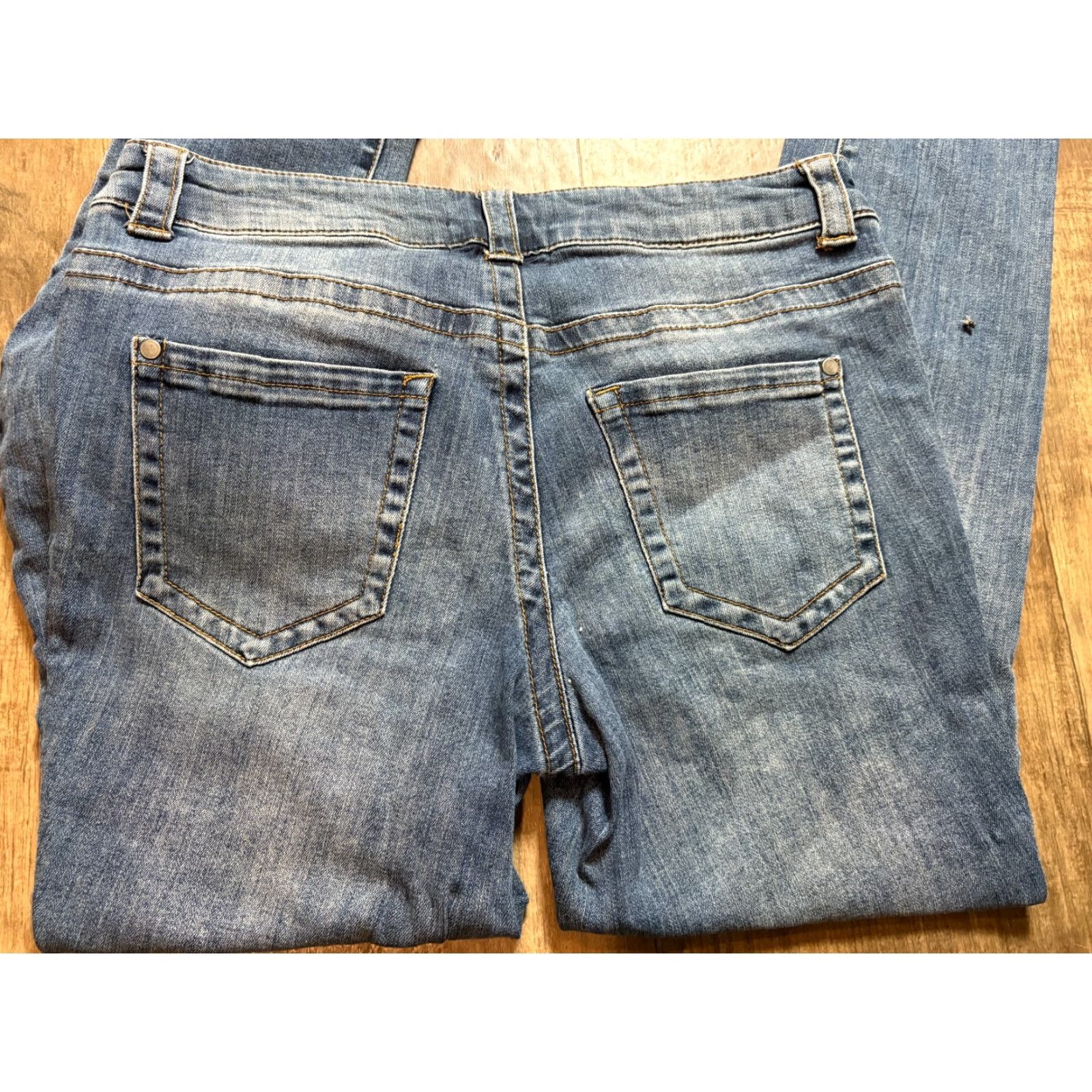 Gloria Vanderbilt VINTAGE Secrets by David Vered Jeans Womens 6 P Blue Denim Slim Tapered Gloria Vanderbilt Petites Womens Jeans Size 28" / US 6 / IT 42 - 5 Thumbnail