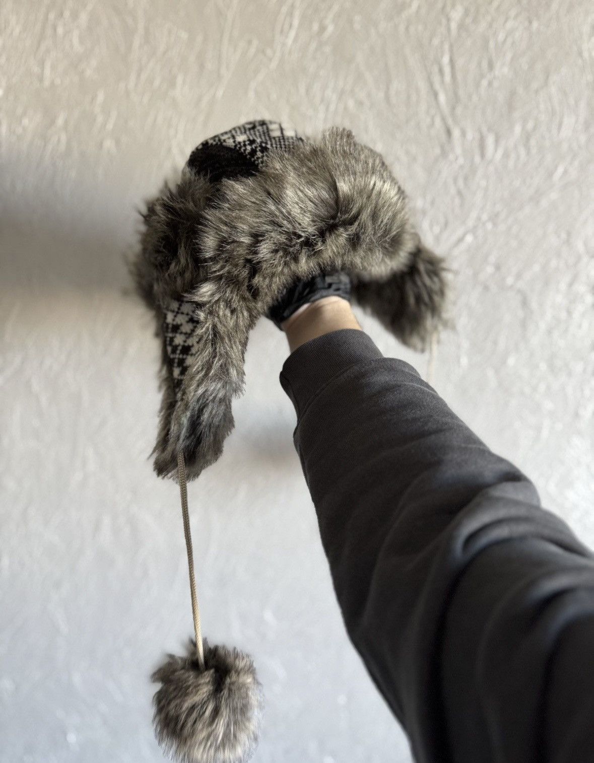 Vintage Y2K HYPE FUZZY MOHAIRE AVIATOR USSR USHANKA HAT Size ONE SIZE - 7 Thumbnail