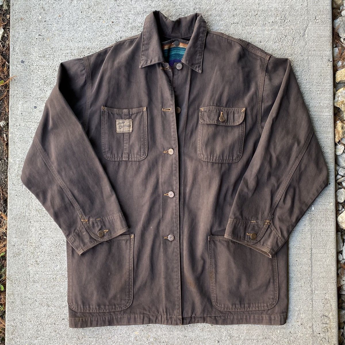 Gap Vintage 1990s GAP Premier Canvas Chore Jacket Size US S / EU 44-46 / 1 - 1 Thumbnail