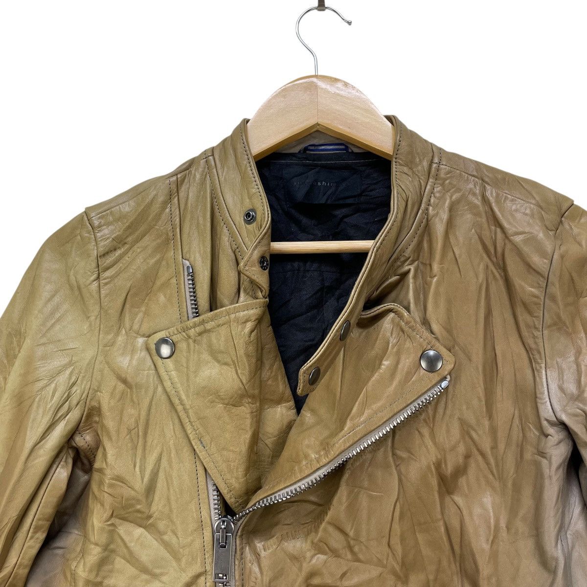 junhashimoto 💥 Junhashimoto Cowhide Leather Biker Jacket Made In Japan Size M / US 6-8 / IT 42-44 - 4 Thumbnail