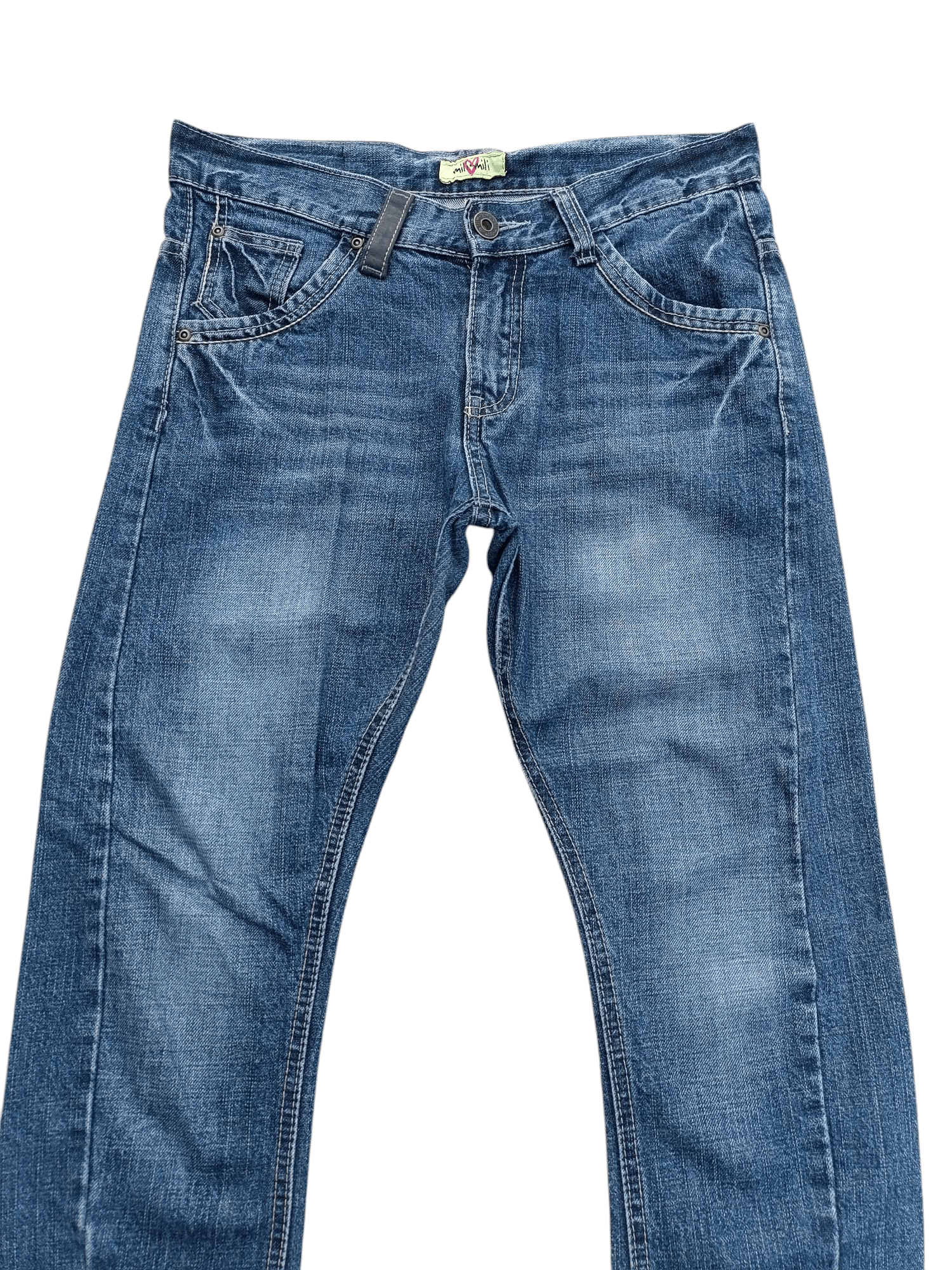 Japanese Brand Japanese Brand Mili Mili Whiskers Faded & Buckle Jeans E231 Size US 32 / EU 48 - 2 Thumbnail