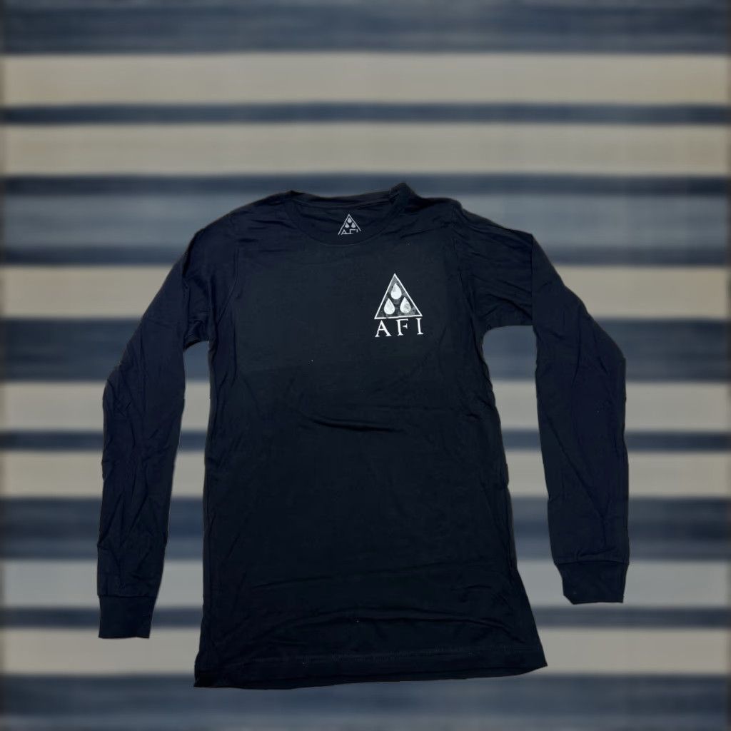 Triangl VINTAGE AFI Blood Album Triangle T-Shirt Black Unisex Adult S Long Sleeve Official Merchandise 2017 Band Size US S / EU 44-46 / 1 - 1 Thumbnail