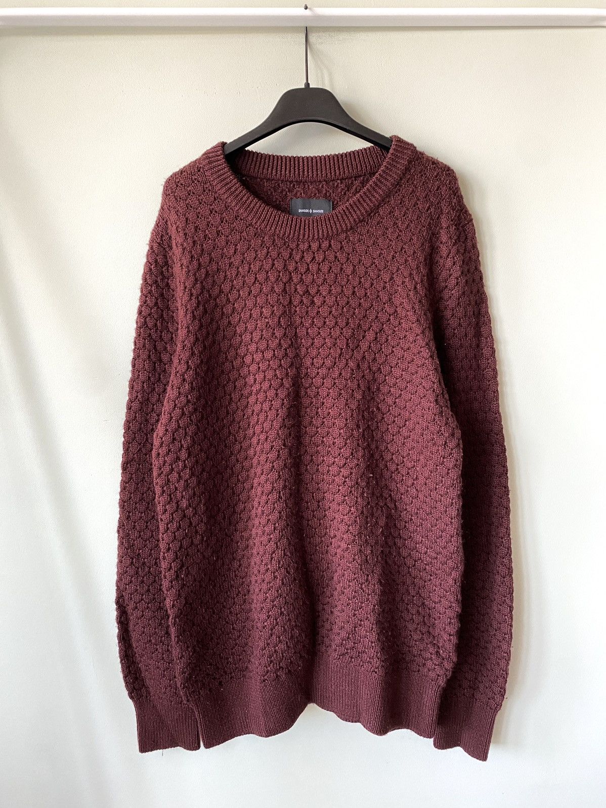 Samsoe Samsoe Samsoe & Samsoe Morton o-neck 136 Seaman knit wool sweater Size US M / EU 48-50 / 2 - 1 Thumbnail