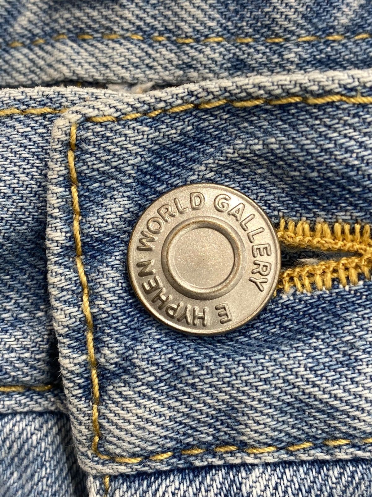 Japanese Brand Japanese hyphenworld Faded Wash Hairy leg Distress Jeans Size US 30 / EU 46 - 11 Thumbnail