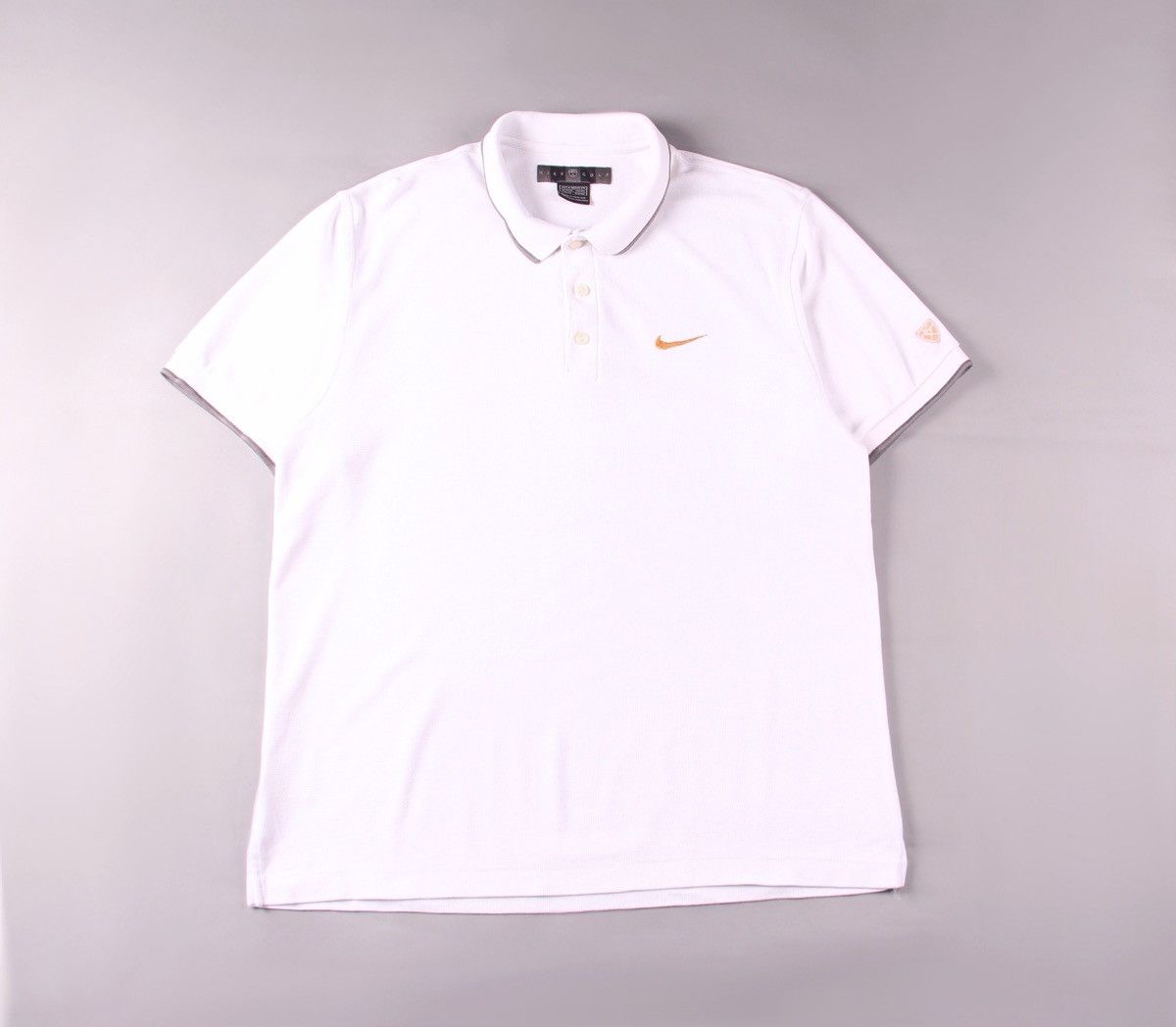 Nike Nike Golf Vintage Gold White Polo Shirt Tennis Acg Nsw Air M Size US M / EU 48-50 / 2 - 1 Thumbnail