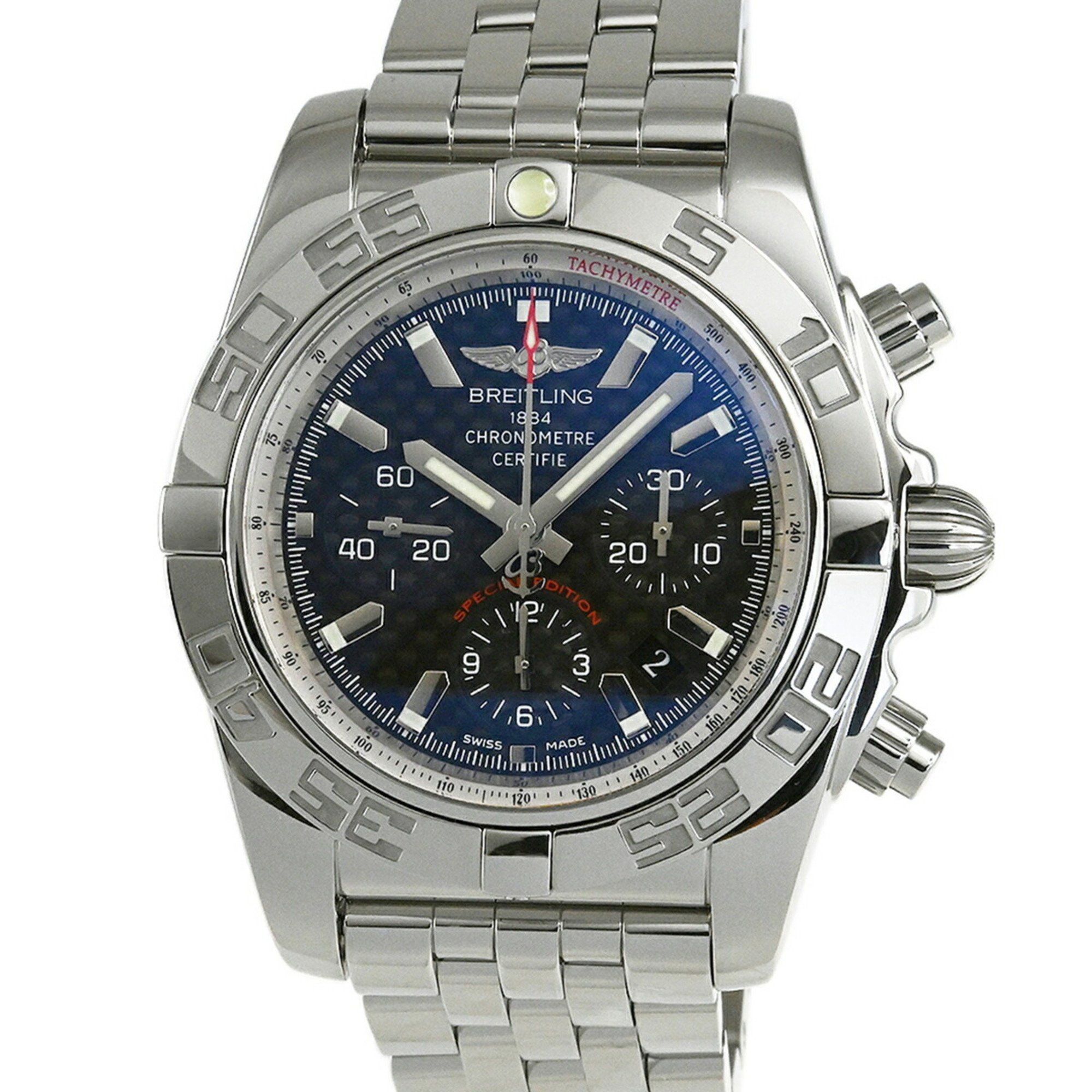 Breitling BREITLING Chronomat 44 Watch Carbon Dial Japan Limited AB011012 BE69 (AB0110) v1745 Size ONE SIZE - 1 Thumbnail