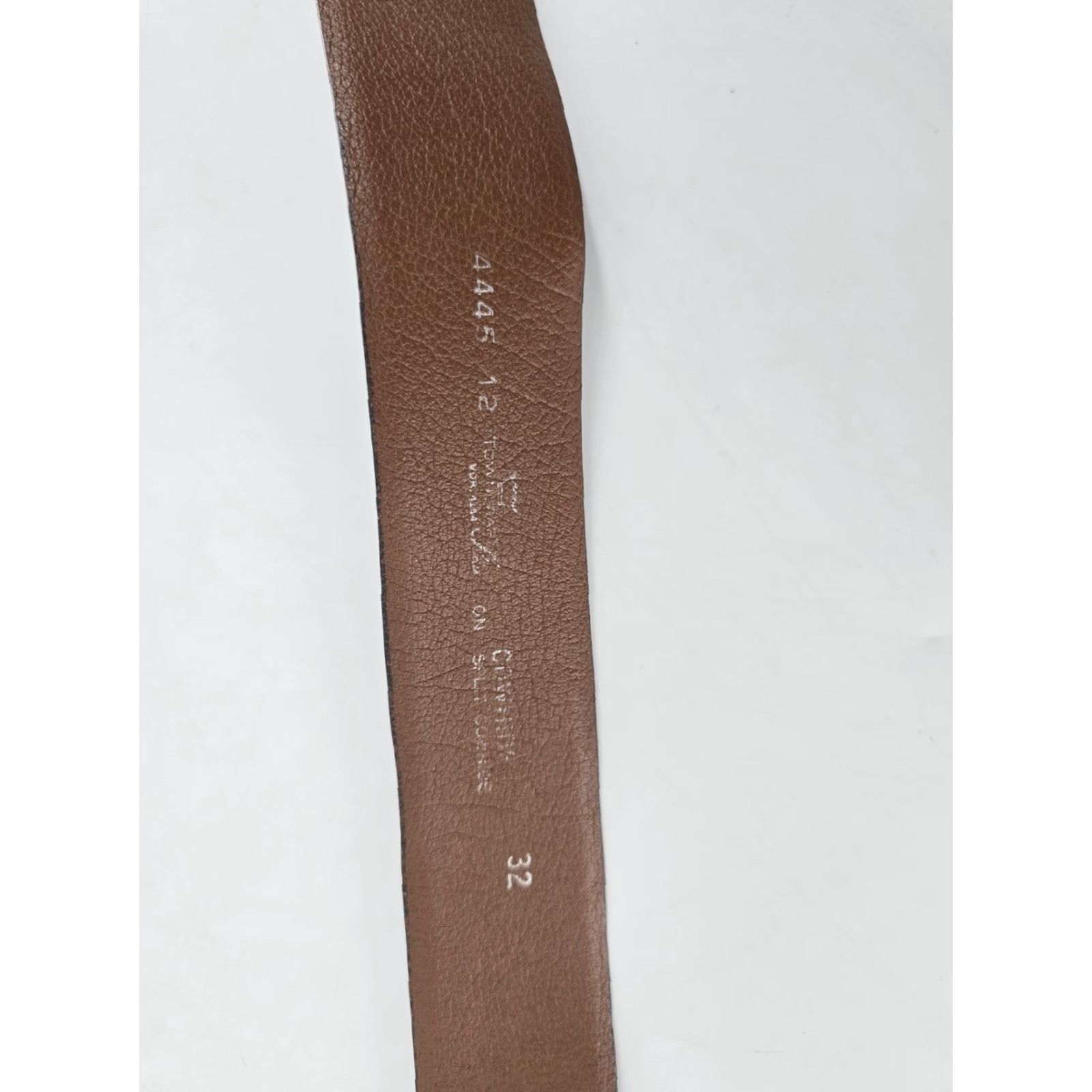 Vintage VINTAGE TownCraft Belt Brown Cowhide Leather Desert Scene Western Belt 32 Men Adult Regular 1.5" Buckle Brown 1940s 1950s Mens Size 32 - 6 Thumbnail