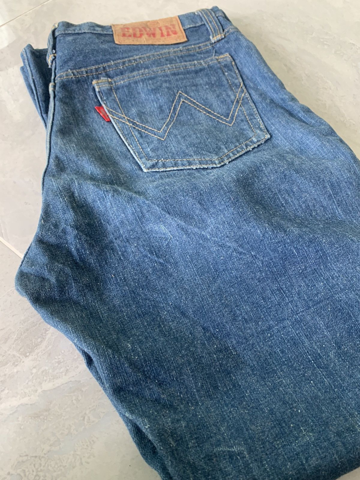 Edwin × Toyo Enterprises × Vintage Vintage 80s Edwin 4007 Flare jeans Size US 34 / EU 50 - 14 Thumbnail