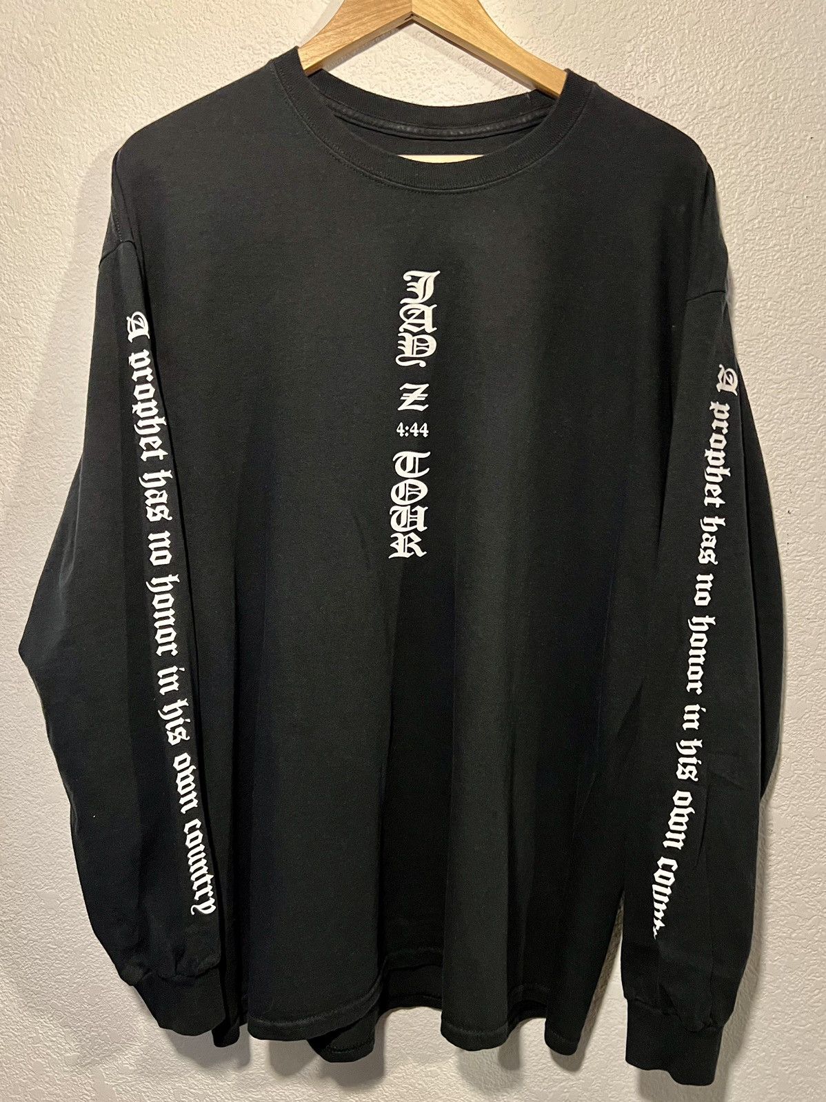 image of Fear Of God Jay Z Forum Longsleeve T-Shirt XL in Black, Men's