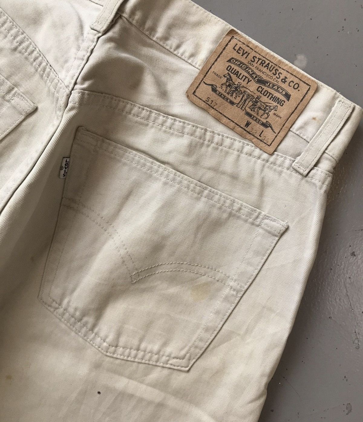 Levi's Vintage levis white tab off white denim Size US 32 / EU 48 - 8 Thumbnail