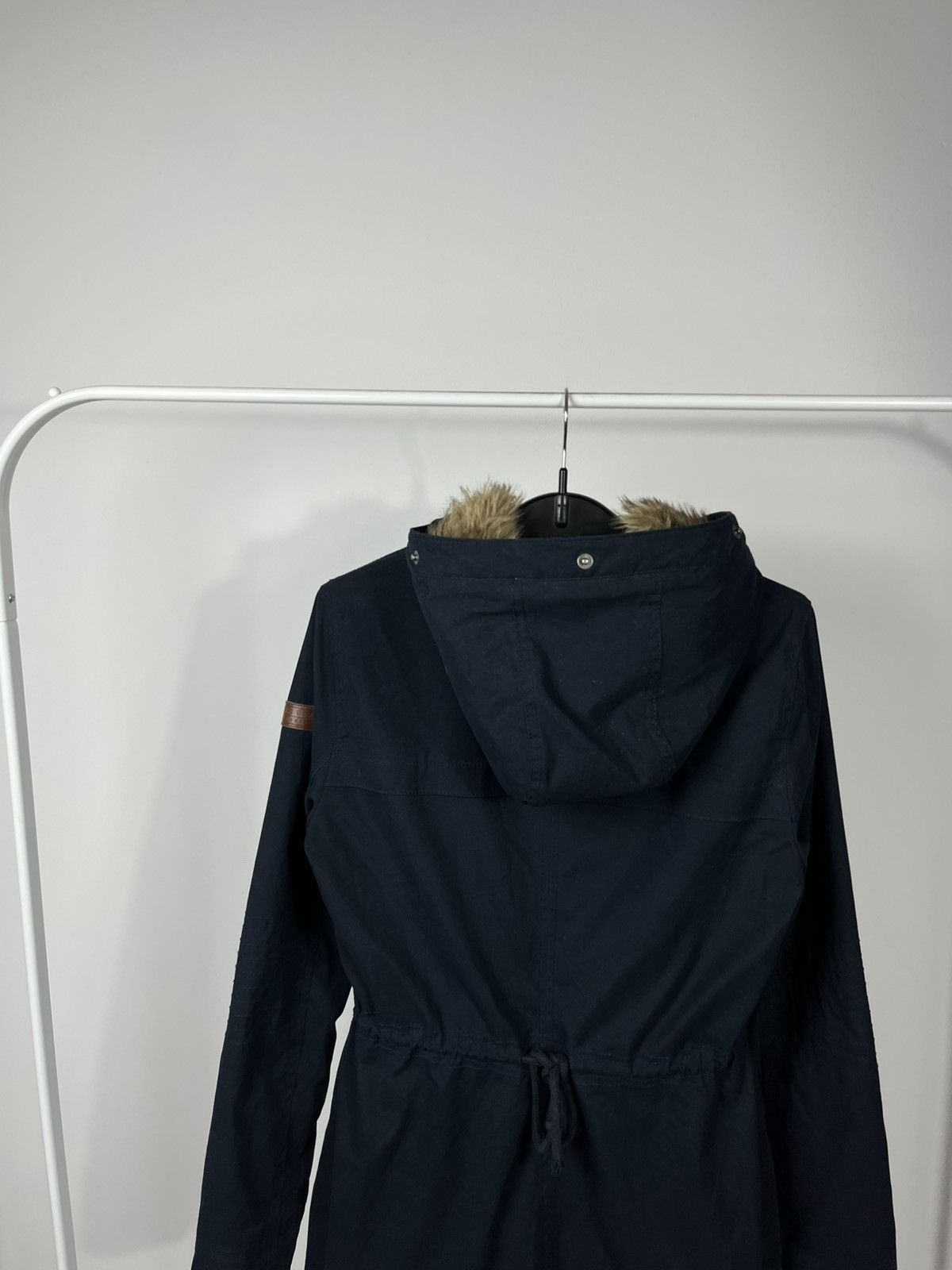 Hollister Hollister Faux Fur Lined Parka Jacket Navy Blue Size S Size S / US 4 / IT 40 - 16 Thumbnail