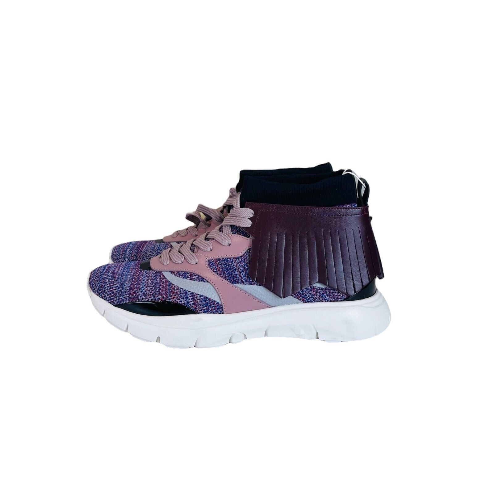 Valentino Valentino Men Trainers Knitted Rockstud Sneakers Size US 9 / EU 42 - 2 Thumbnail