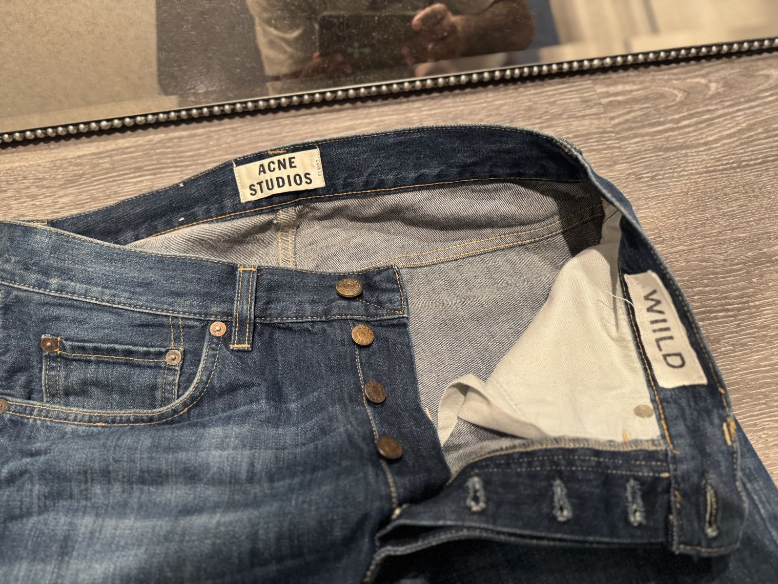 Acne Studios Custom 1 of 1 acne studio x wiild child skinny flare jeans Size US 34 / EU 50 - 2 Thumbnail