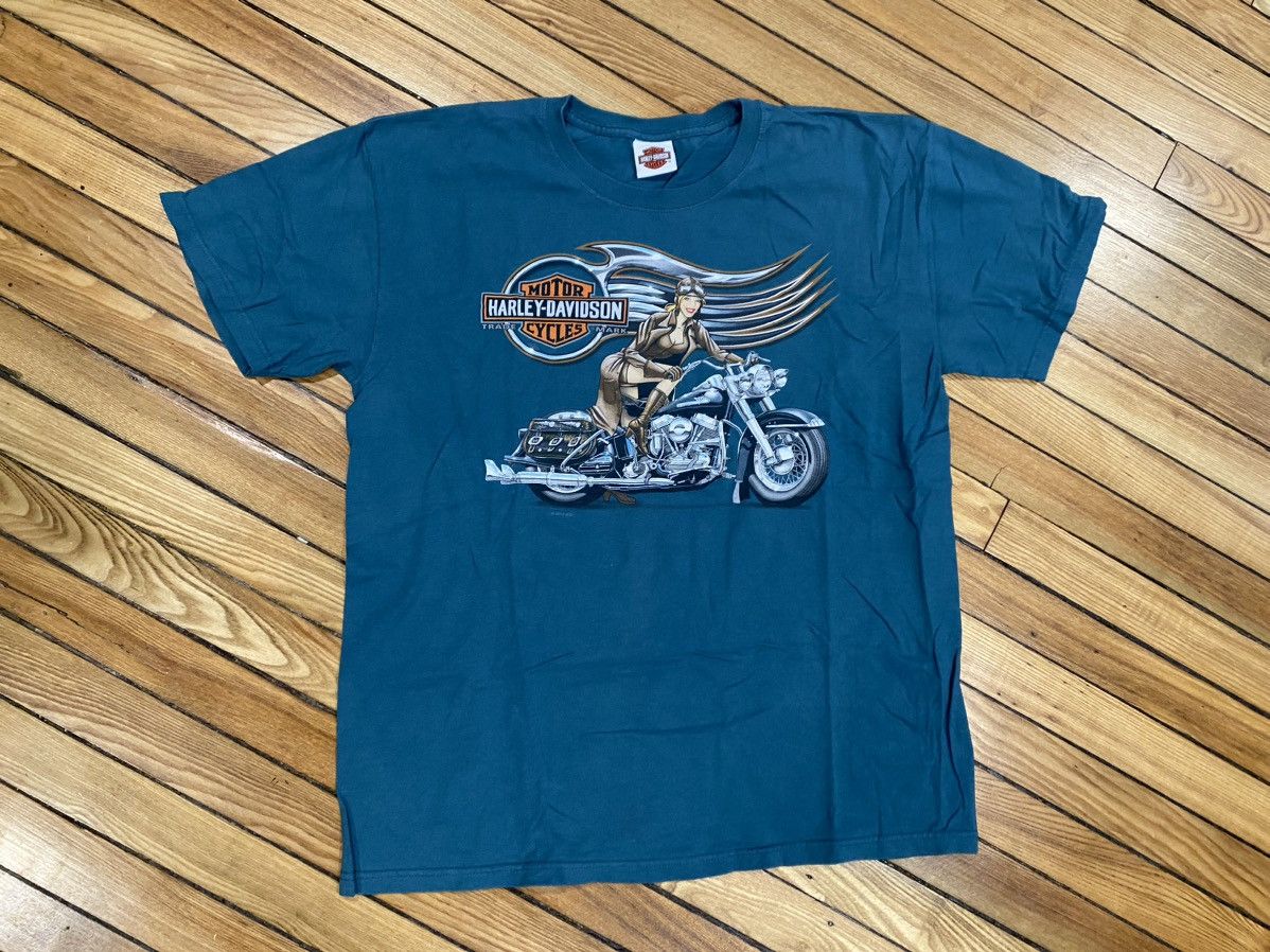 Harley Davidson × Vintage Harley t shirt L/XL Atlanta Ga Size US XL / EU 56 / 4 - 2 Thumbnail