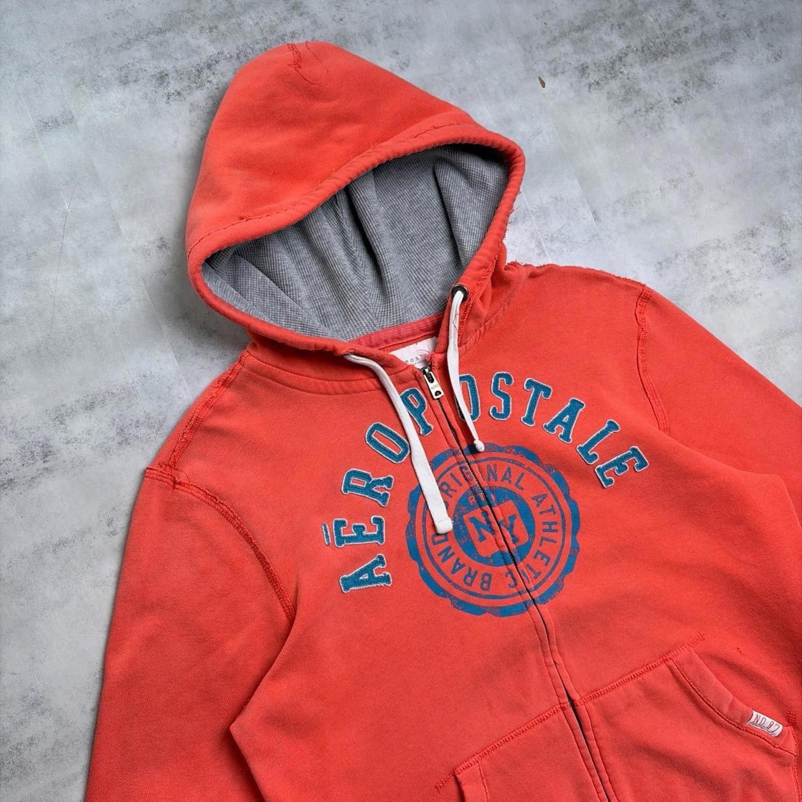 Aeropostale Y2K Pink Aeropostale Grunge Skater Thermal Zip Up Hoodie Size M / US 6-8 / IT 42-44 - 4 Thumbnail