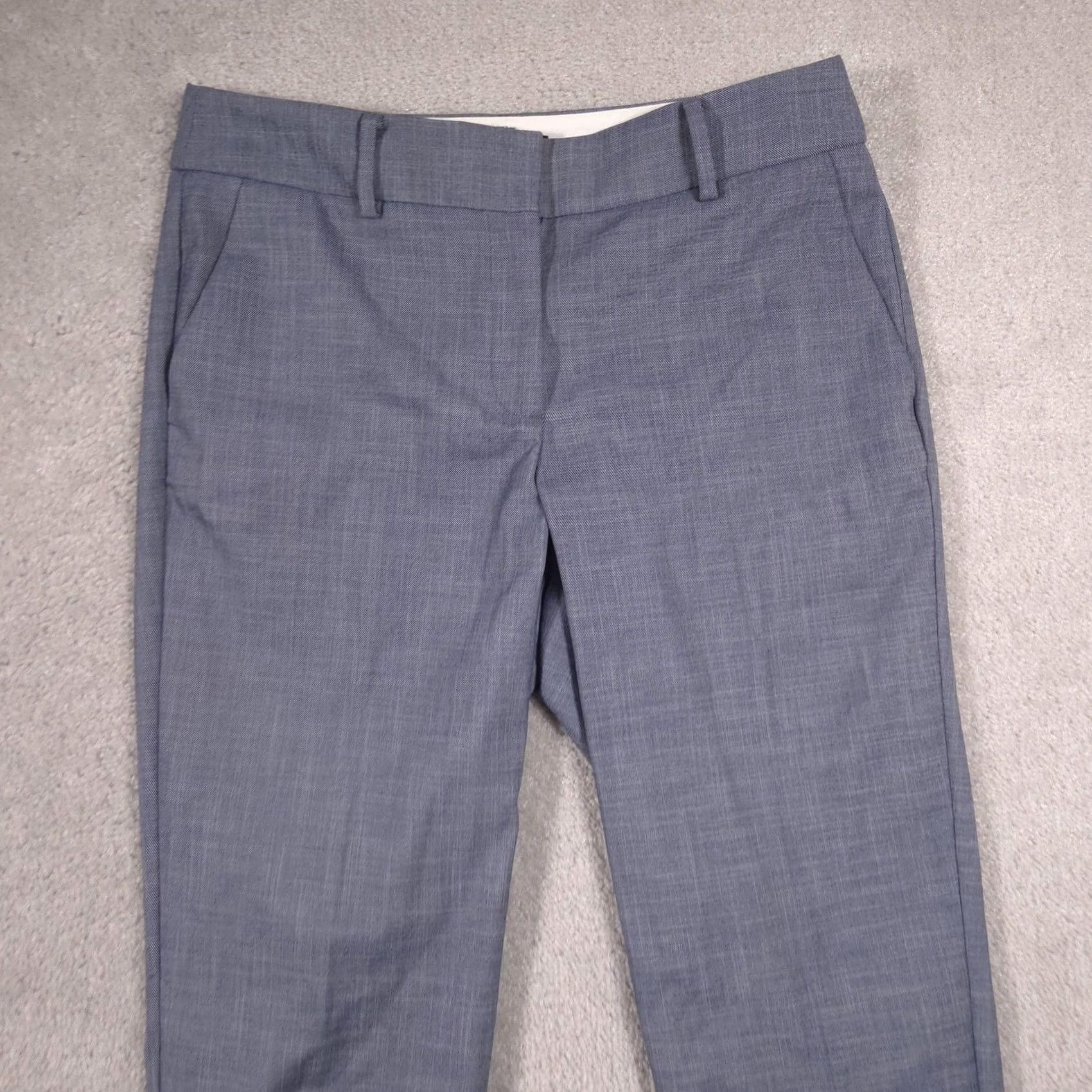 Talbots Talbots Pants Womens 10 Gray Hampshire Ankle Twill Slim Zip Stretch Work Size 32" / US 10 / IT 46 - 3 Thumbnail