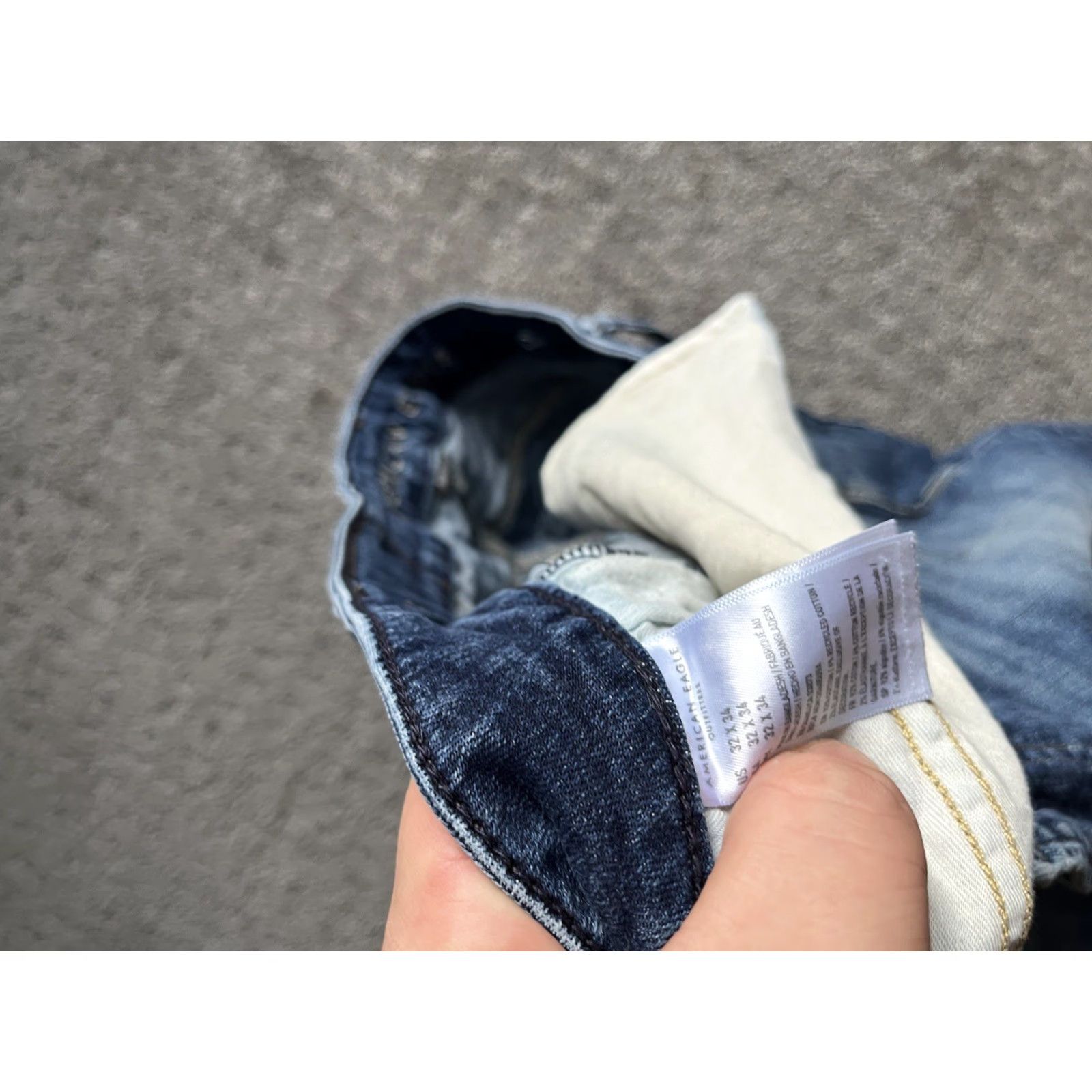 American Eagle Outfitters American Eagle Original Bootcut Jeans Men's W32 x L34 Blue Airflex+ Distressed Size US 32 / EU 48 - 7 Thumbnail