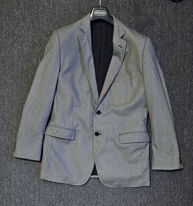 Dolce & Gabbana Dolce&Gabbana Gray Blazer Jacket-yf Size US L / EU 52-54 / 3 - 1 Thumbnail