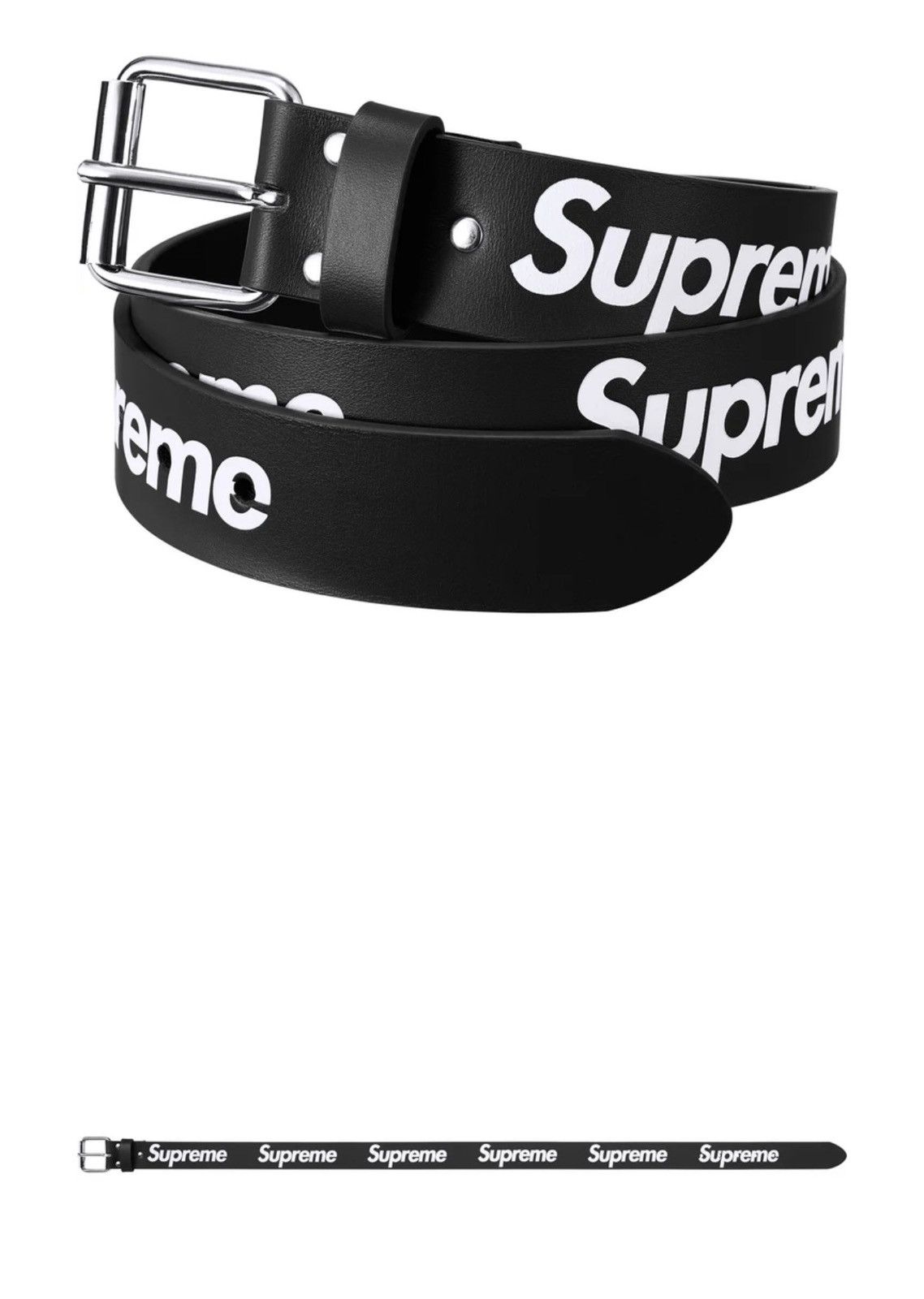 Supreme Repeat Leather Belt Floral | Grailed