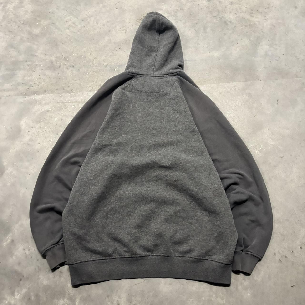 Nike × Vintage Crazy Vintage Y2K/2000s Grey Nike Swoosh Embroidered Streetwear Essential Hoodie! Size US L / EU 52-54 / 3 - 8 Thumbnail