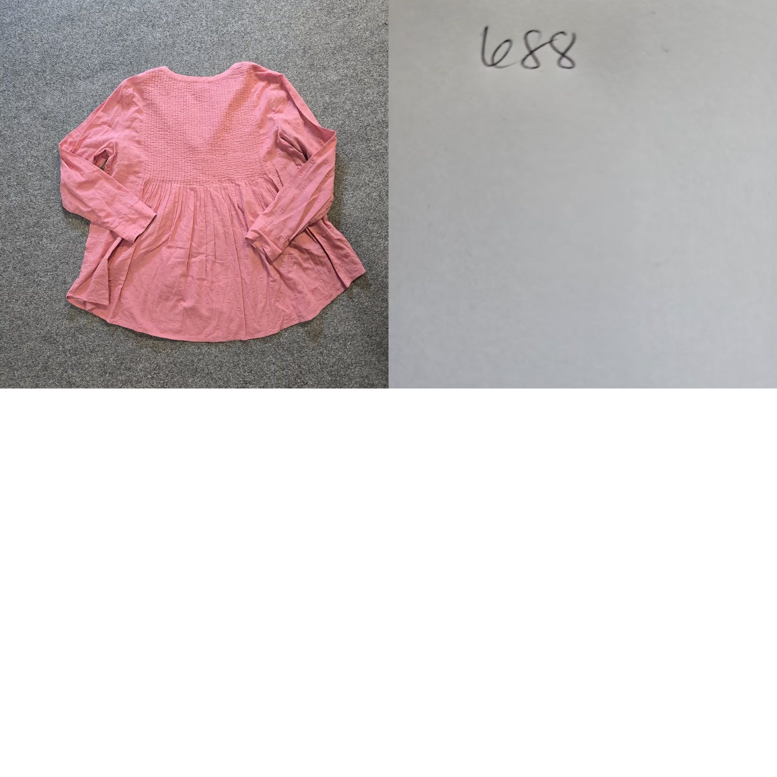 J. Jill J. Jill Top Womens Small Petite Pink Embroidered Peasant Popover A Line Casual Shirt Size S / US 4 / IT 40 - 8 Thumbnail