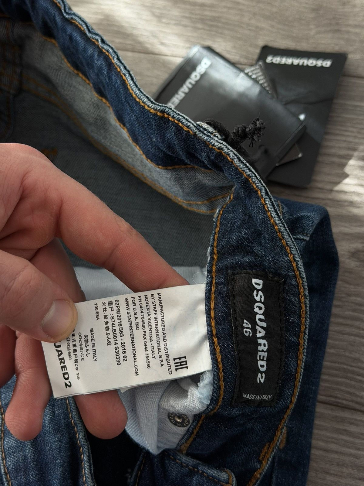 Dsquared2 Dsquared 2 New RRP: 520€ Big Logo 25 D Denim Jeans Size US 30 / EU 46 - 17 Thumbnail