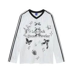 Other Loose Fit 7 Print White Long Sleeve T-Shirt Size US M / EU 48-50 / 2 - 6 Thumbnail