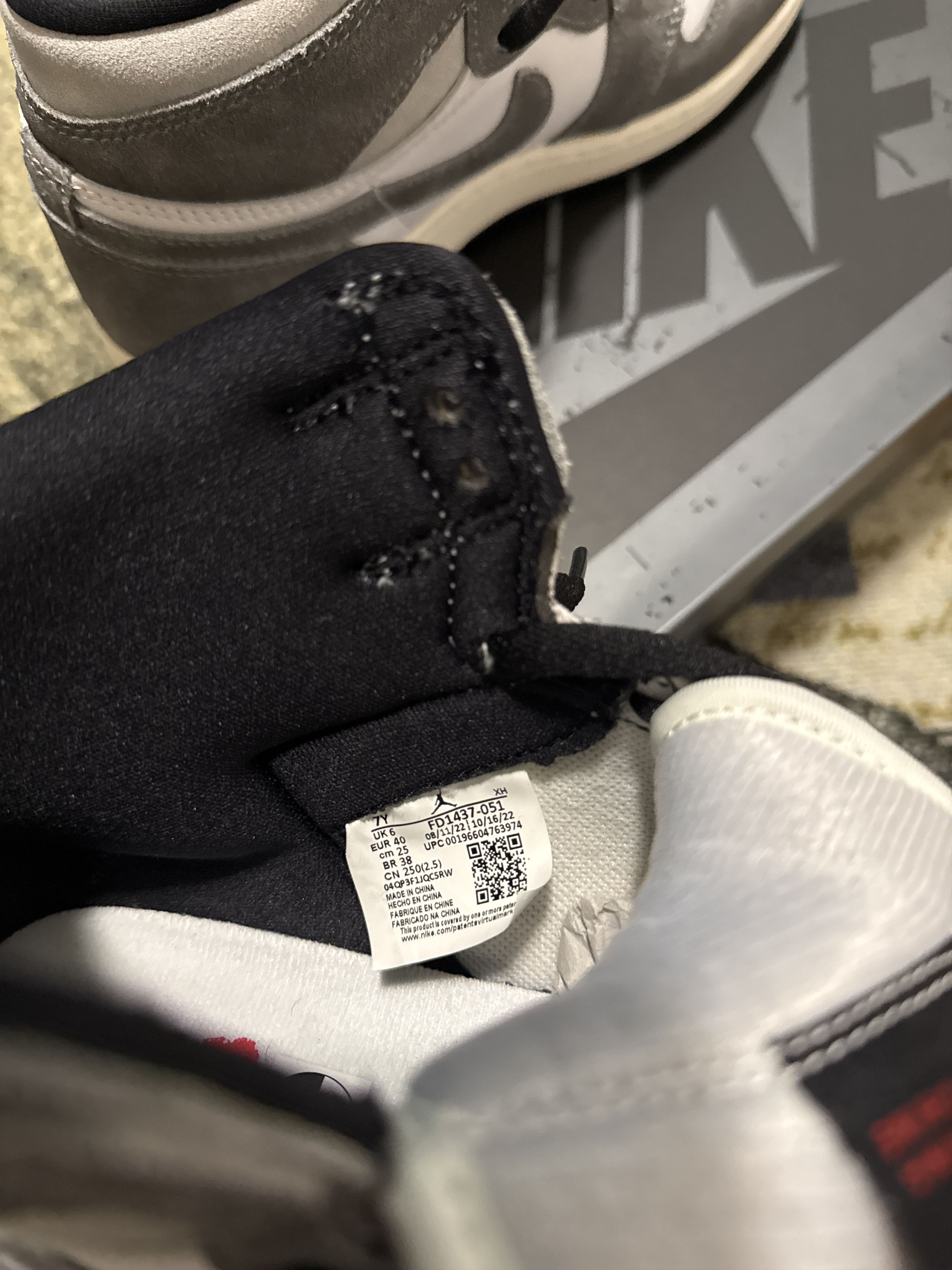 Jordan Brand Jordan 1 washed black Size US 7 / EU 40 - 7 Thumbnail
