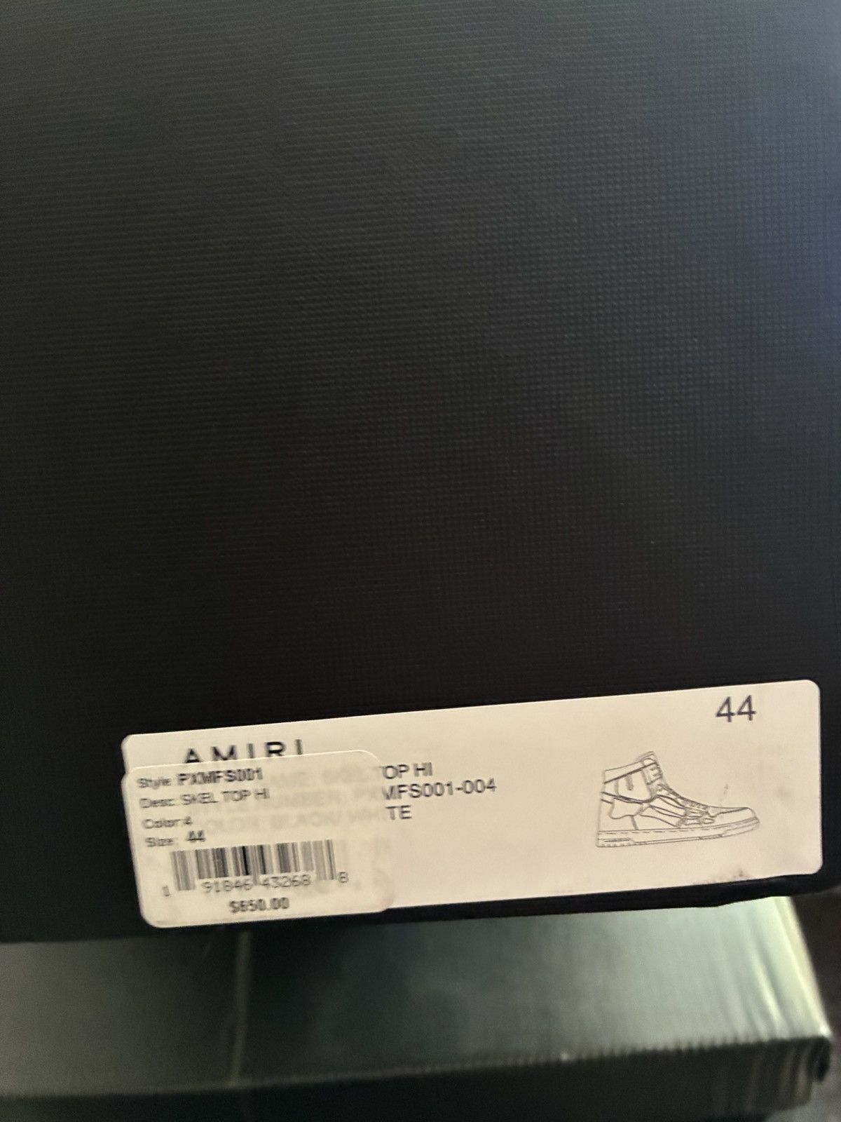 Amiri Amiri “Skeleton” hi top leather sneakers Size US 10.5 / EU 43-44 - 5 Thumbnail