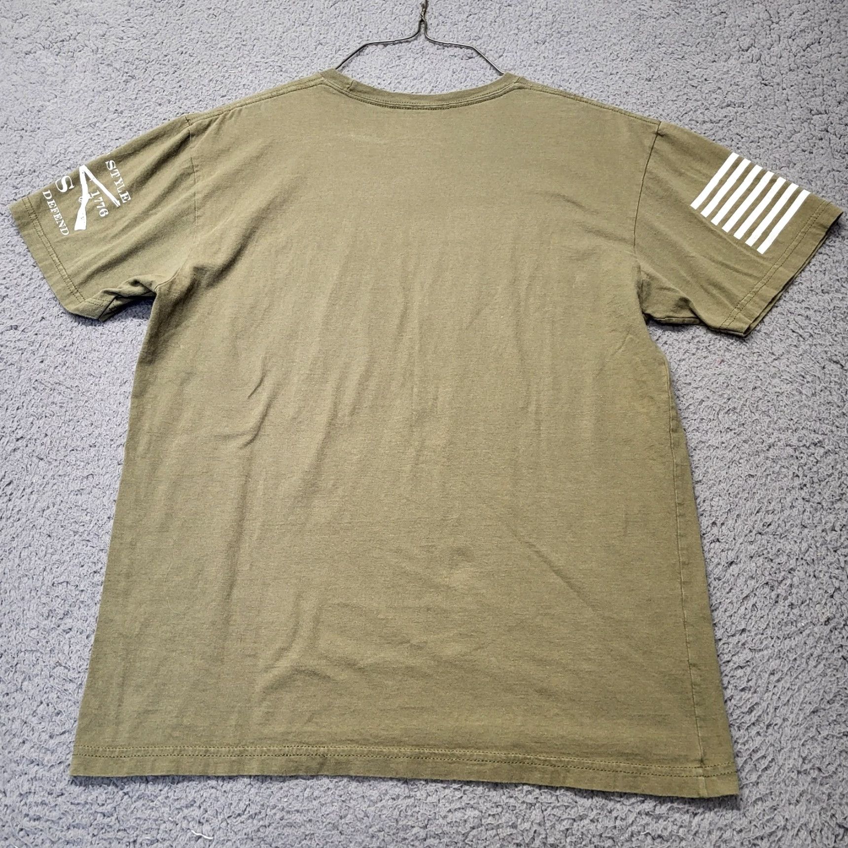 Vintage Grunt Style T-Shirt Mens Size M Military Khaki Basic This We'll Defend Shirt Size US M / EU 48-50 / 2 - 3 Thumbnail