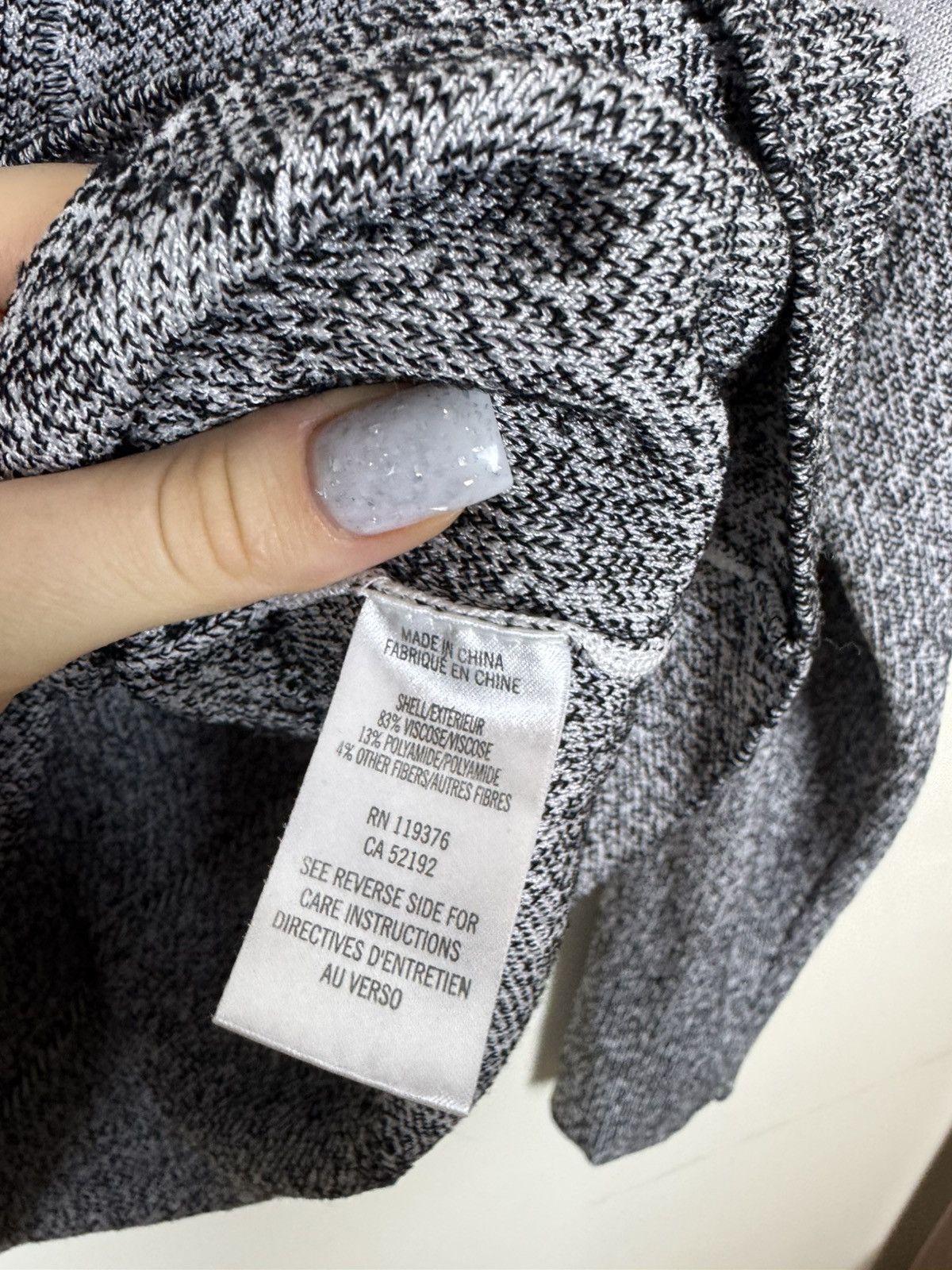Helmut Lang Helmut Lang Grey Abstract Knit Sweater – P (XS/S) Size S / US 4 / IT 40 - 5 Thumbnail