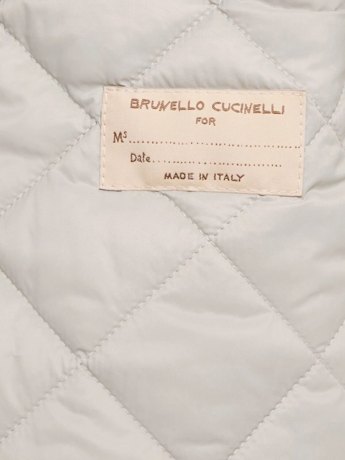 Brunello Cucinelli BRUNELLO CUCINELLI Brown Canvas Jacket New & Authentic Size M / US 6-8 / IT 42-44 - 3 Thumbnail