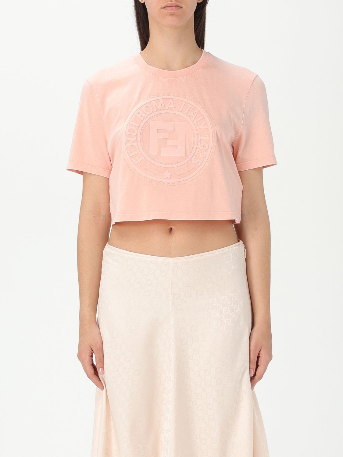 Fendi Fendi T-Shirt Woman Pink Size S / US 4 / IT 40 - 1 Thumbnail