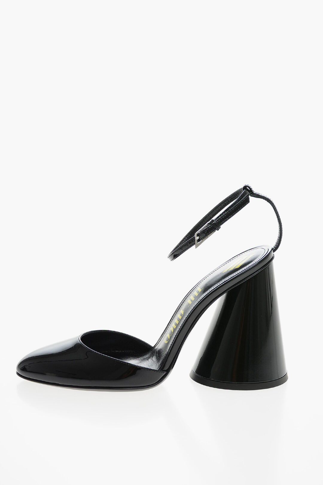 og1mm0724 Leather Slingabcks Pumps in Black
