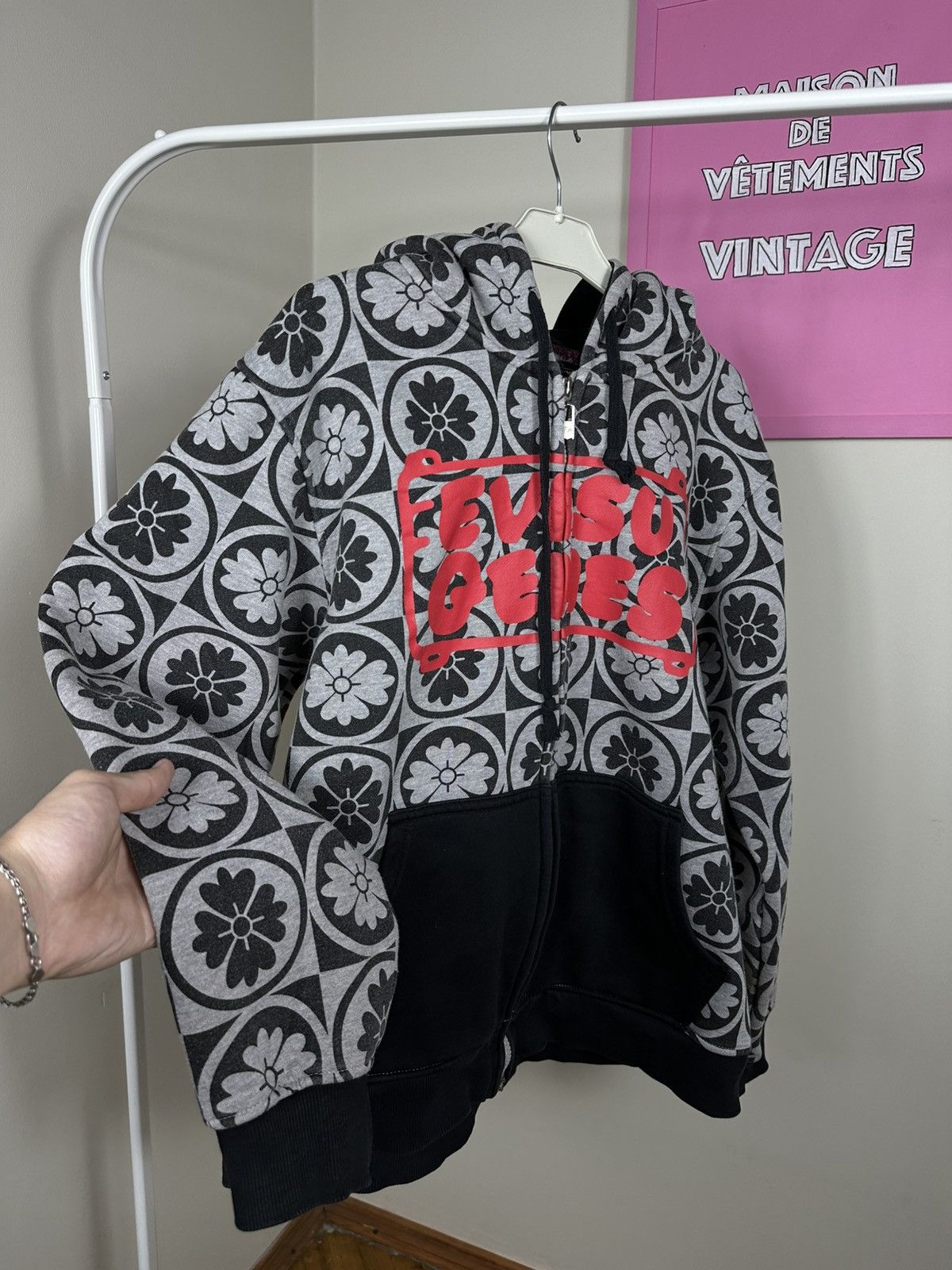 Evisu Evisu Graphic Full Print Zip Hoodie Vintage Embroidered Size US XL / EU 56 / 4 - 24 Thumbnail