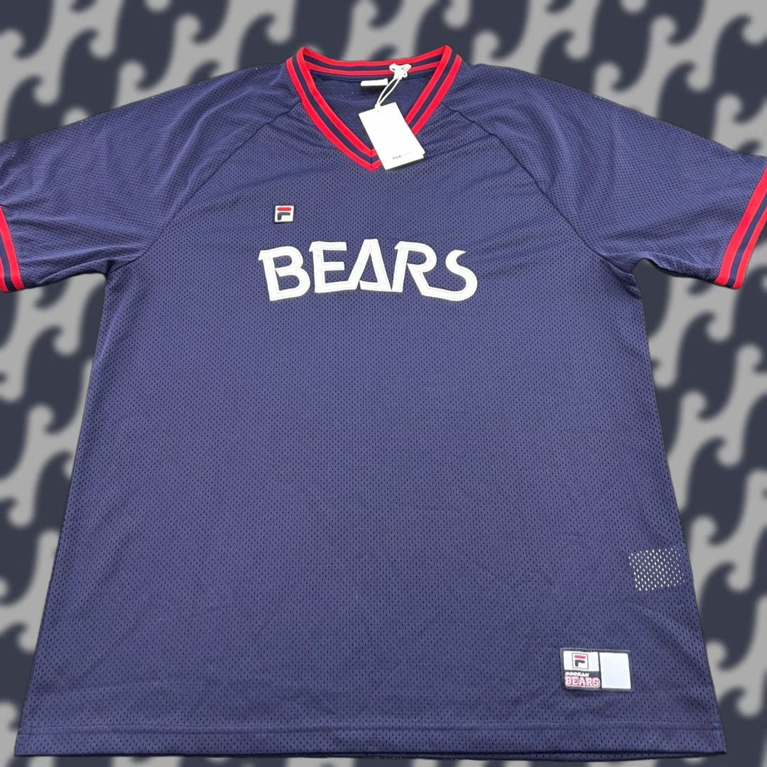 Fila FILA Doosan Bears Baseball Jersey XL Blue Short Sleeve Sports Shirt Unisex Adults Size US XL / EU 56 / 4 - 1 Thumbnail